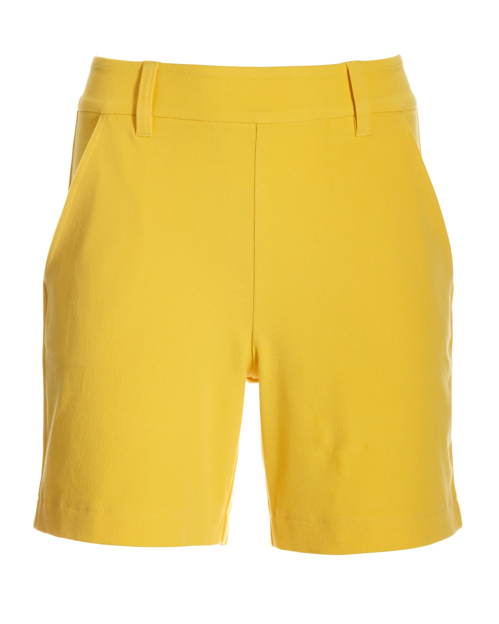 Twill Pull-On Five-Inch Short Dandelion - Mycitystee