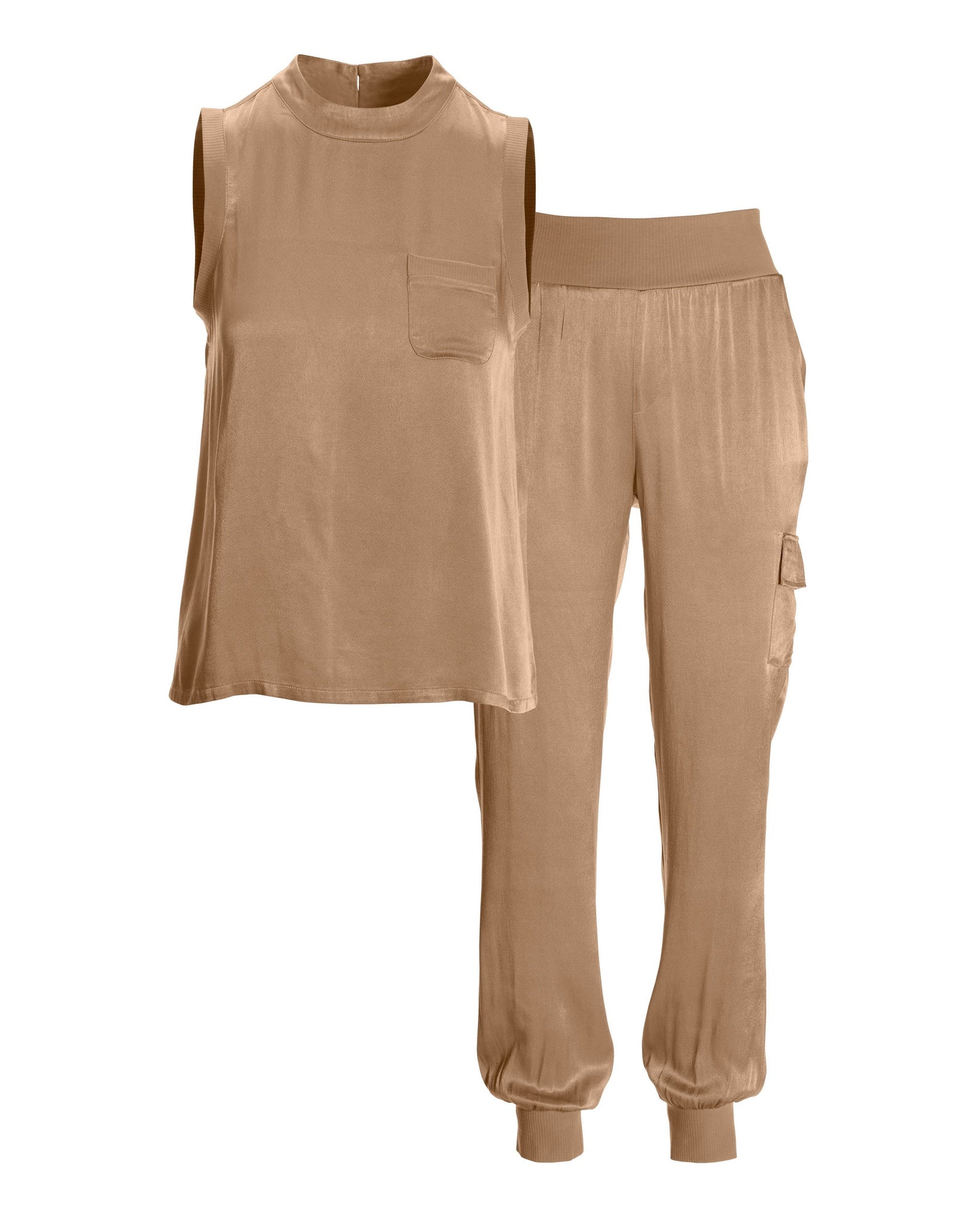Charmeuse Cargo Set Champagne - Mycitystee