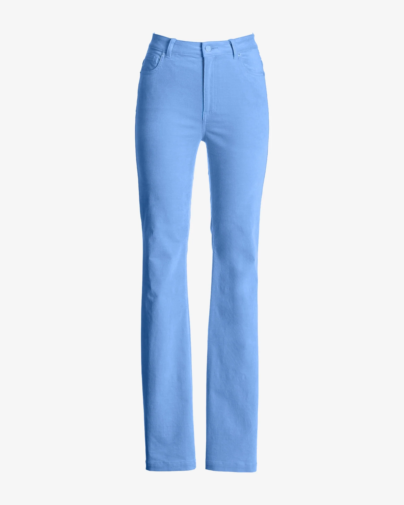 Newport Slim Straight Velvet Pant Light Blue - Mycitystee