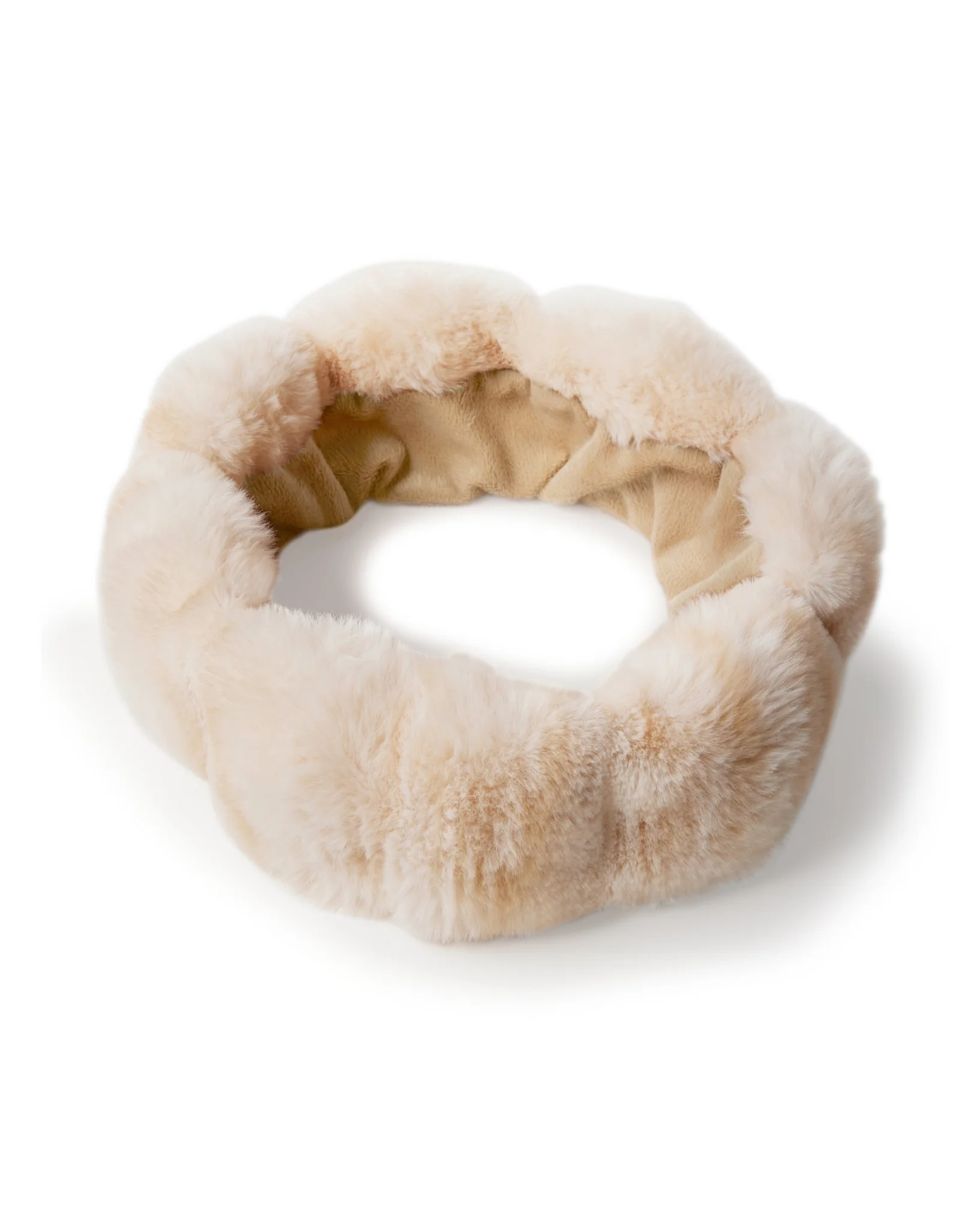 Faux Fur Headband Cream - Mycitystee