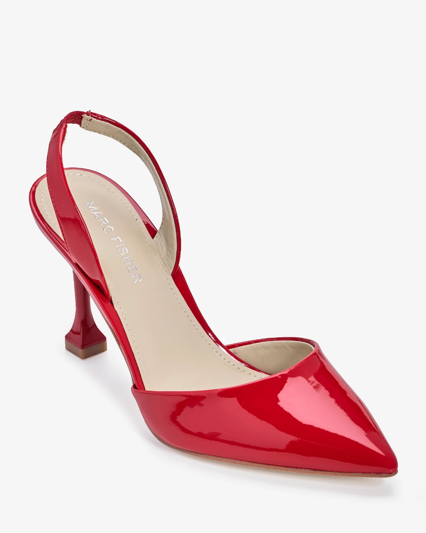 Slingback Covered Toe Heel Red - Mycitystee