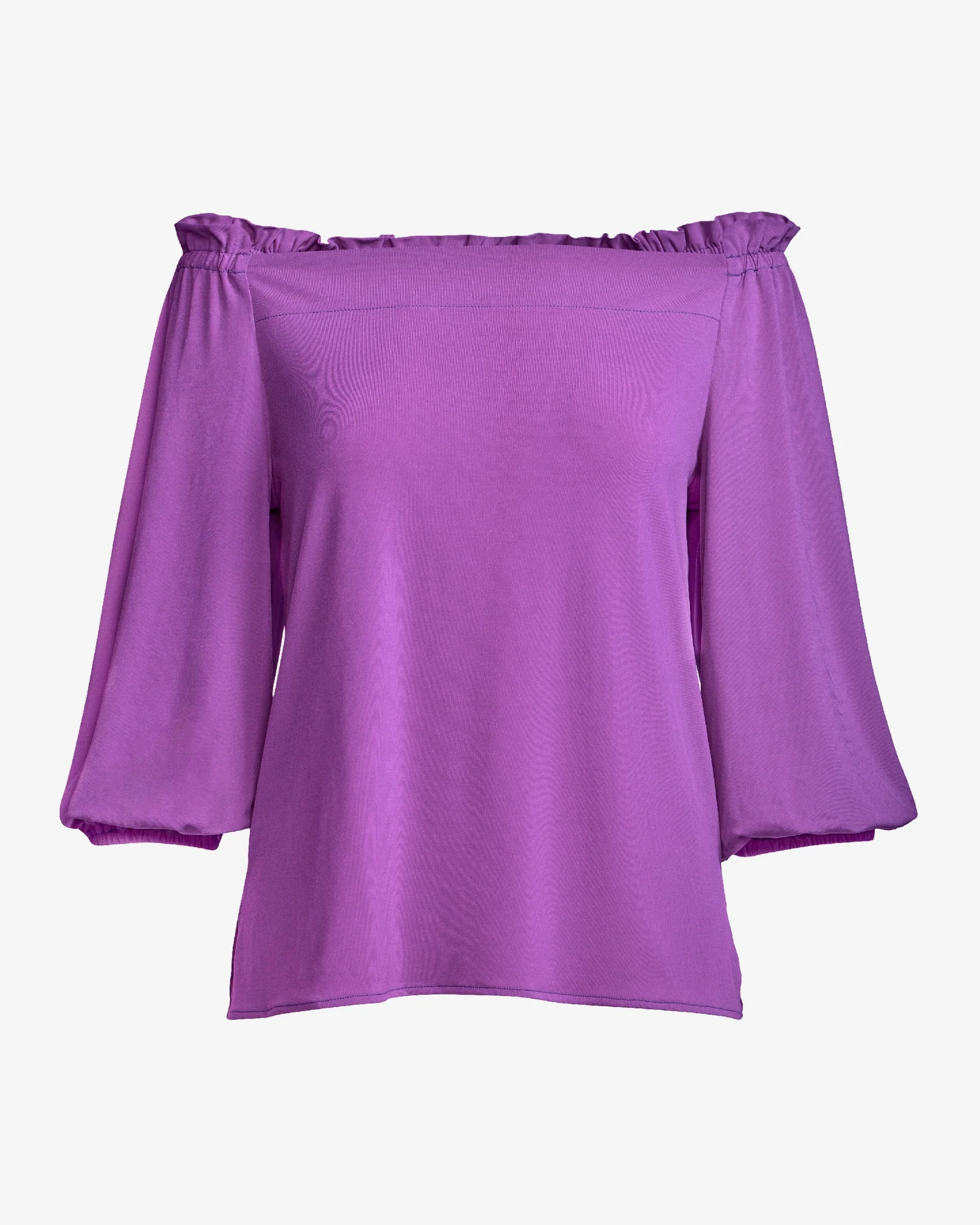 So Chic Off The Shoulder Top Iris Orchid - Mycitystee