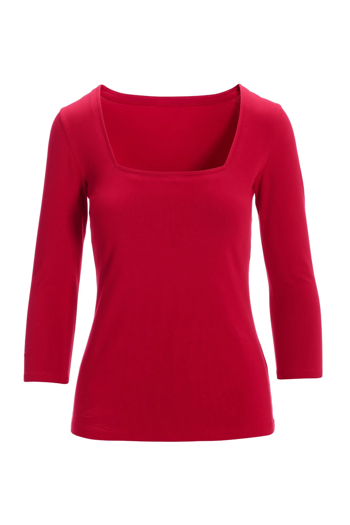 So Sexy Square-Neck Top Red - Mycitystee
