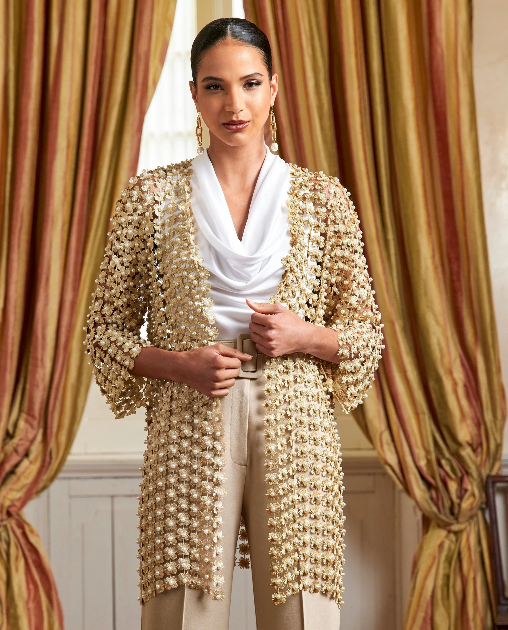 Metallic Pearl Duster Gold - Mycitystee