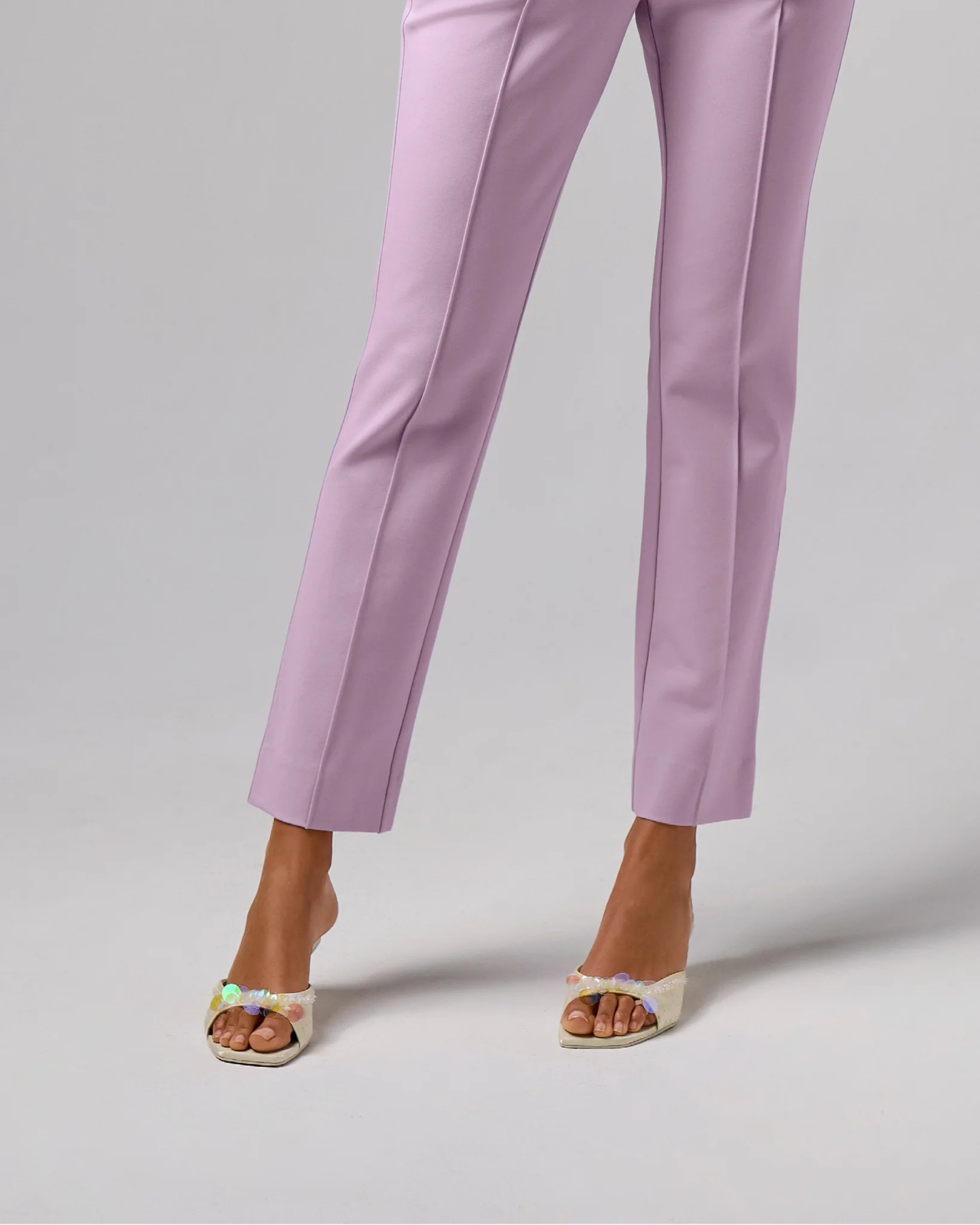 Paillette Strap Heel Pearl - Mycitystee