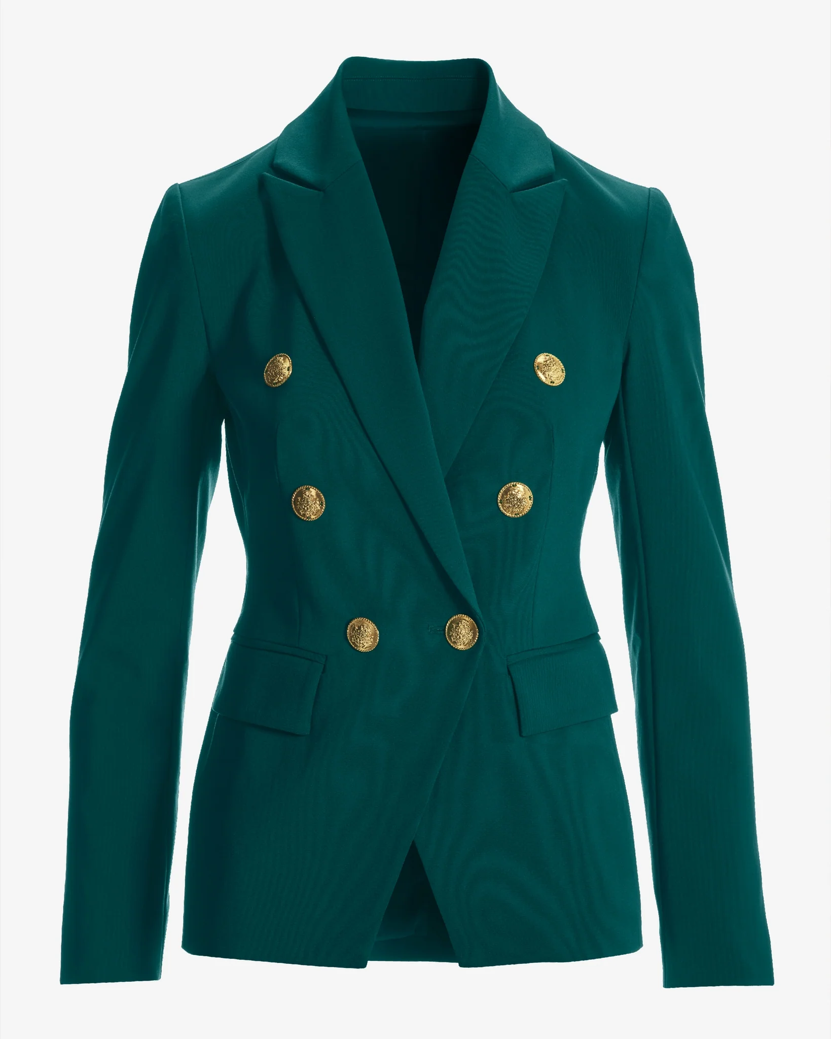 Modern Double-Breasted Blazer Deep Emerald - Mycitystee