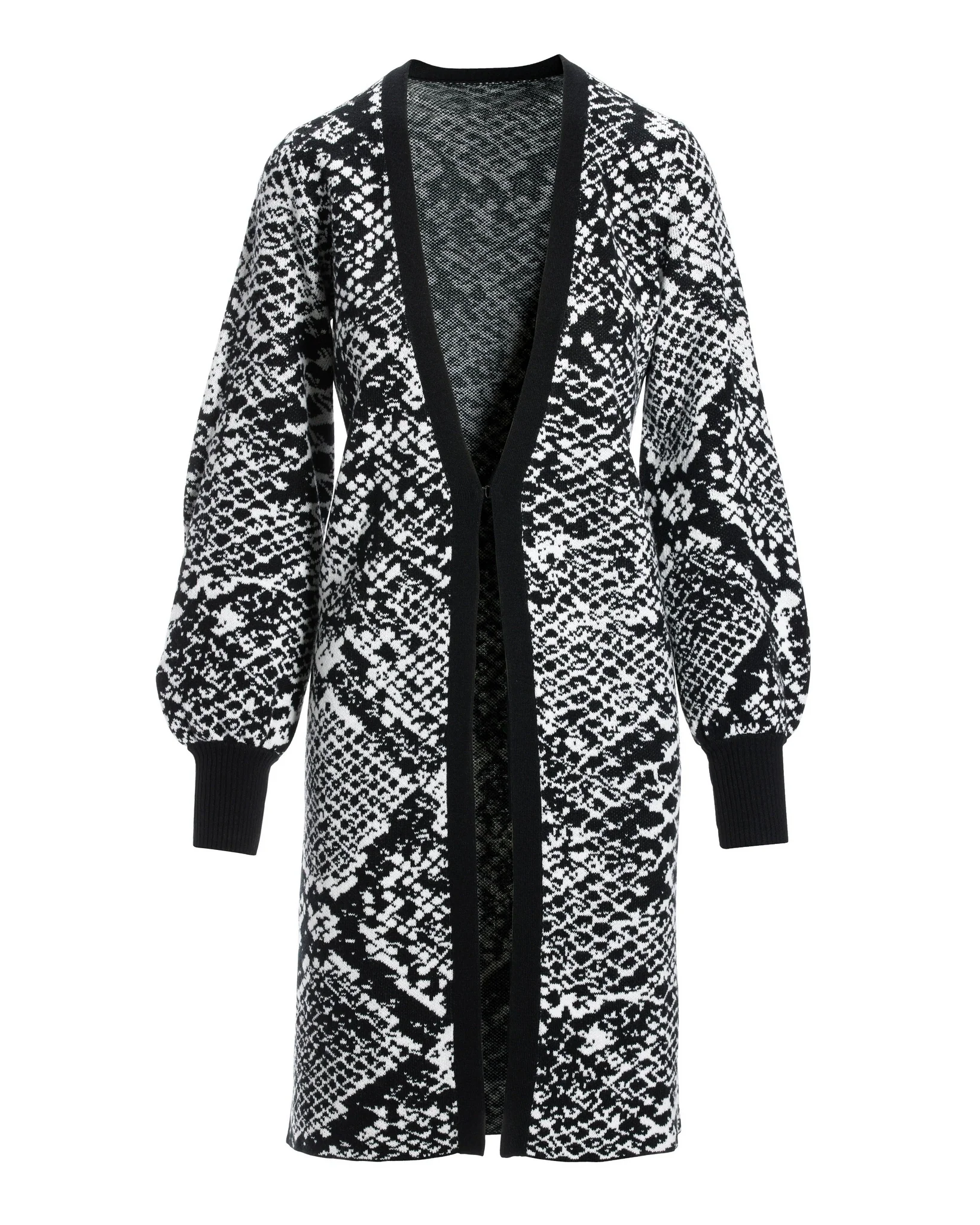 Python Sweater Duster Black Multi - Mycitystee
