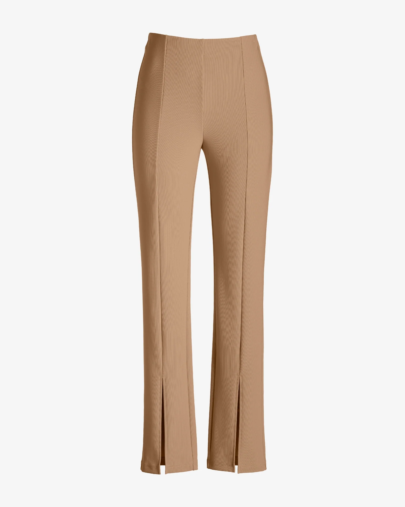 Beyond Travel High Rise Slit Front Pant Natural - Mycitystee