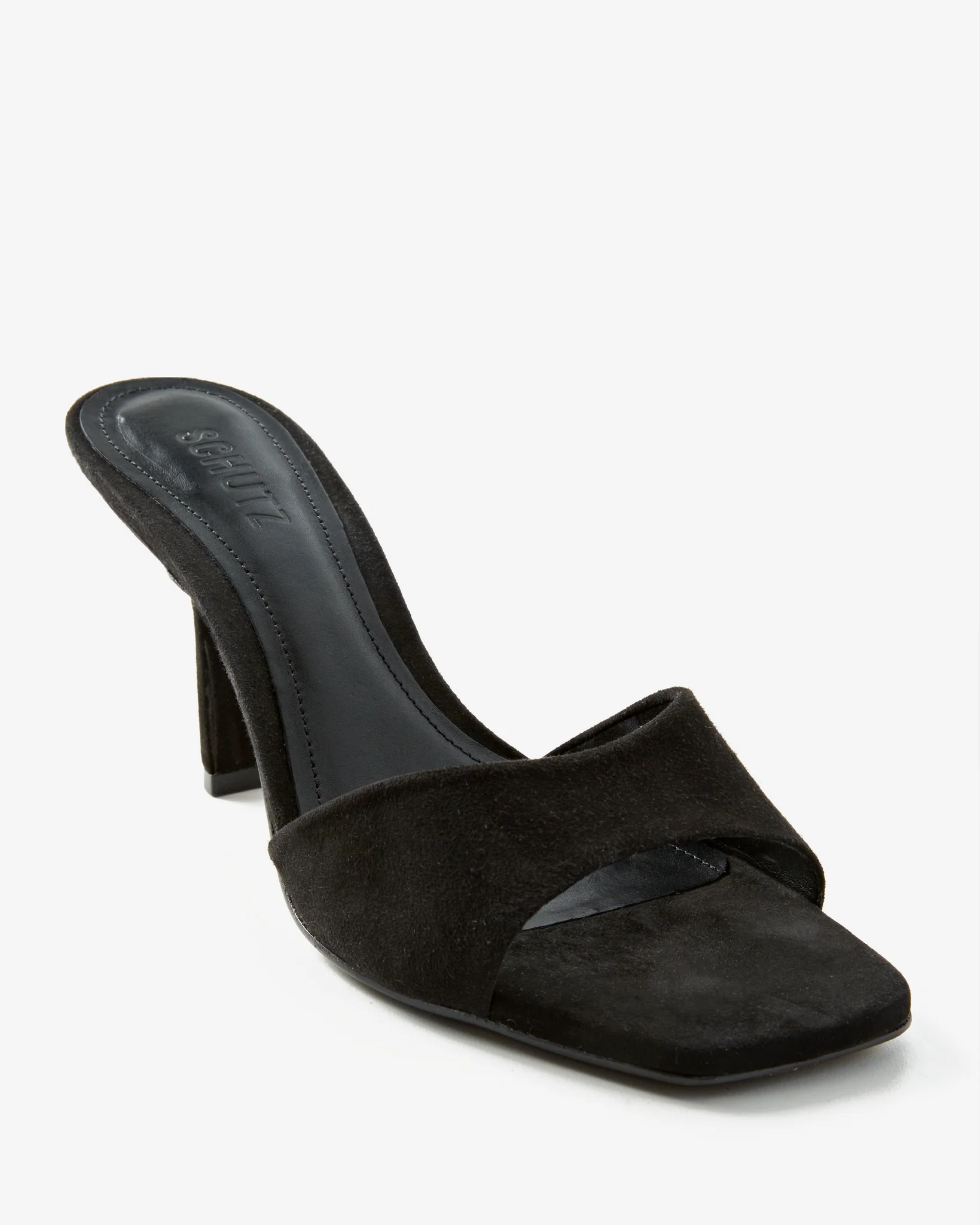 Suede Heel Black - Mycitystee