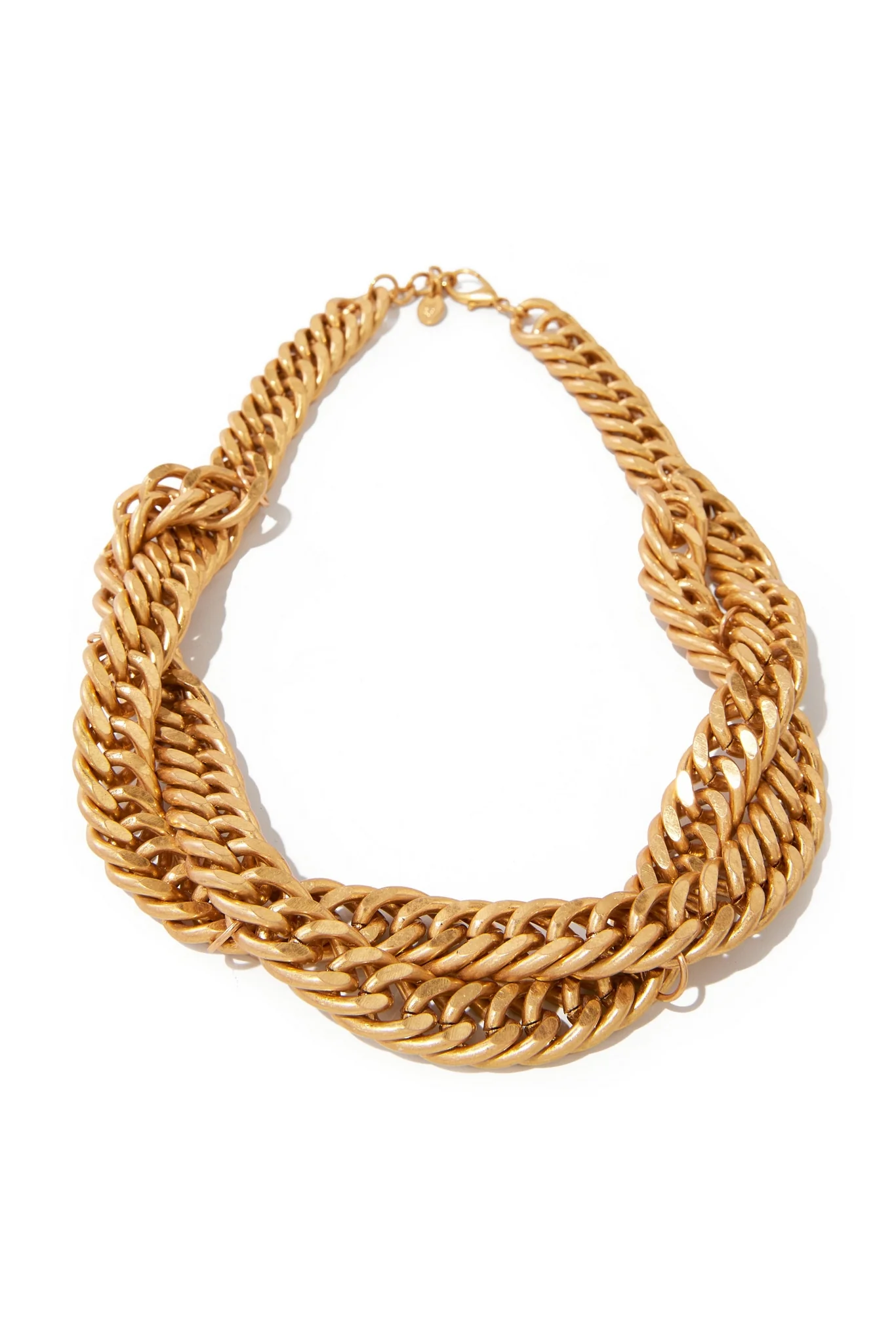 Twisted Chain Necklace Gold - Mycitystee