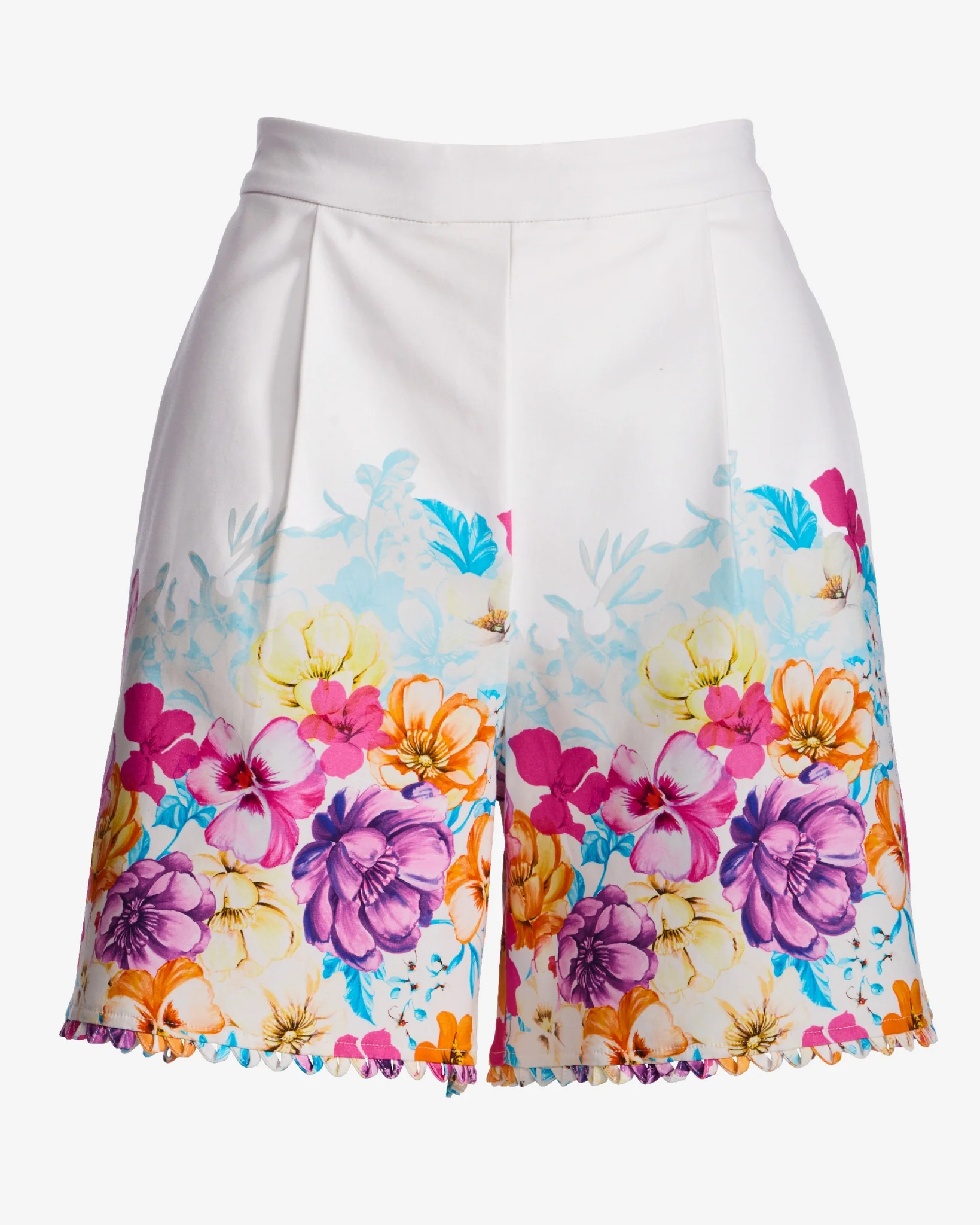 Print Woven Short Iris Garden Placement - Mycitystee