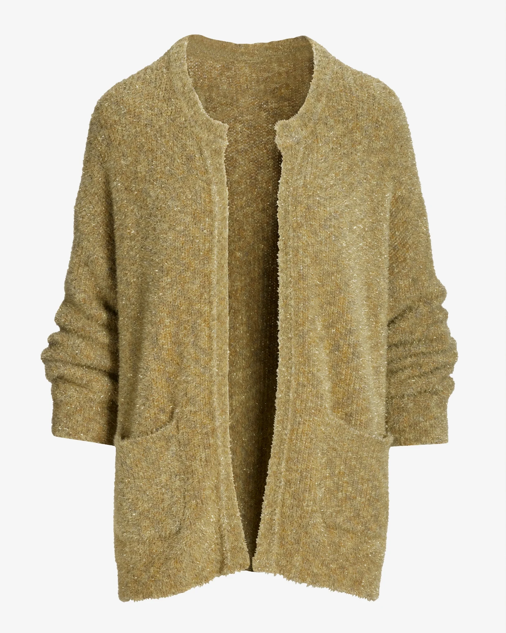 Metallic Effortless Cardigan Gold - Mycitystee