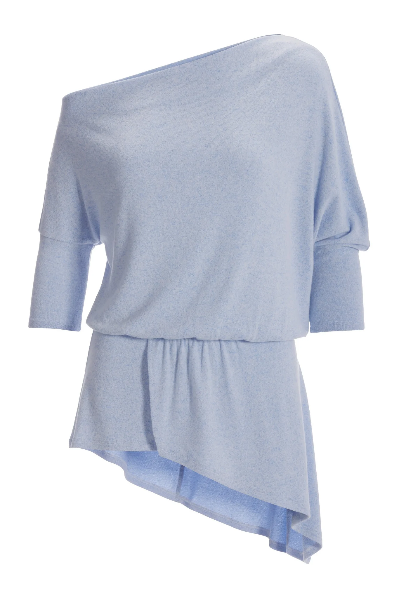 So Soft Asymmetrical Slouchy Tunic Denim - Mycitystee