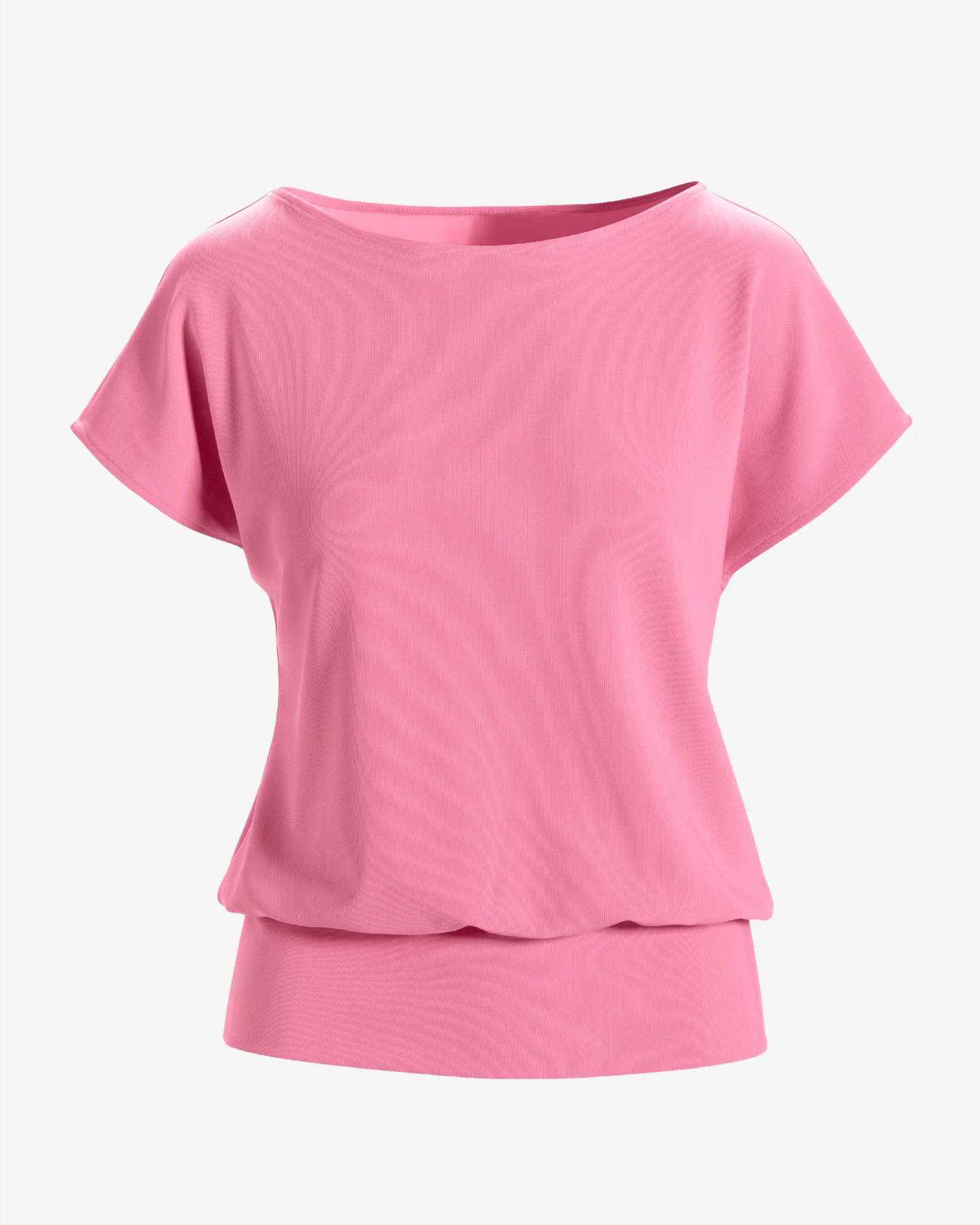 Beyond Travel Short Sleeve Blouson Top Sachet Pink - Mycitystee