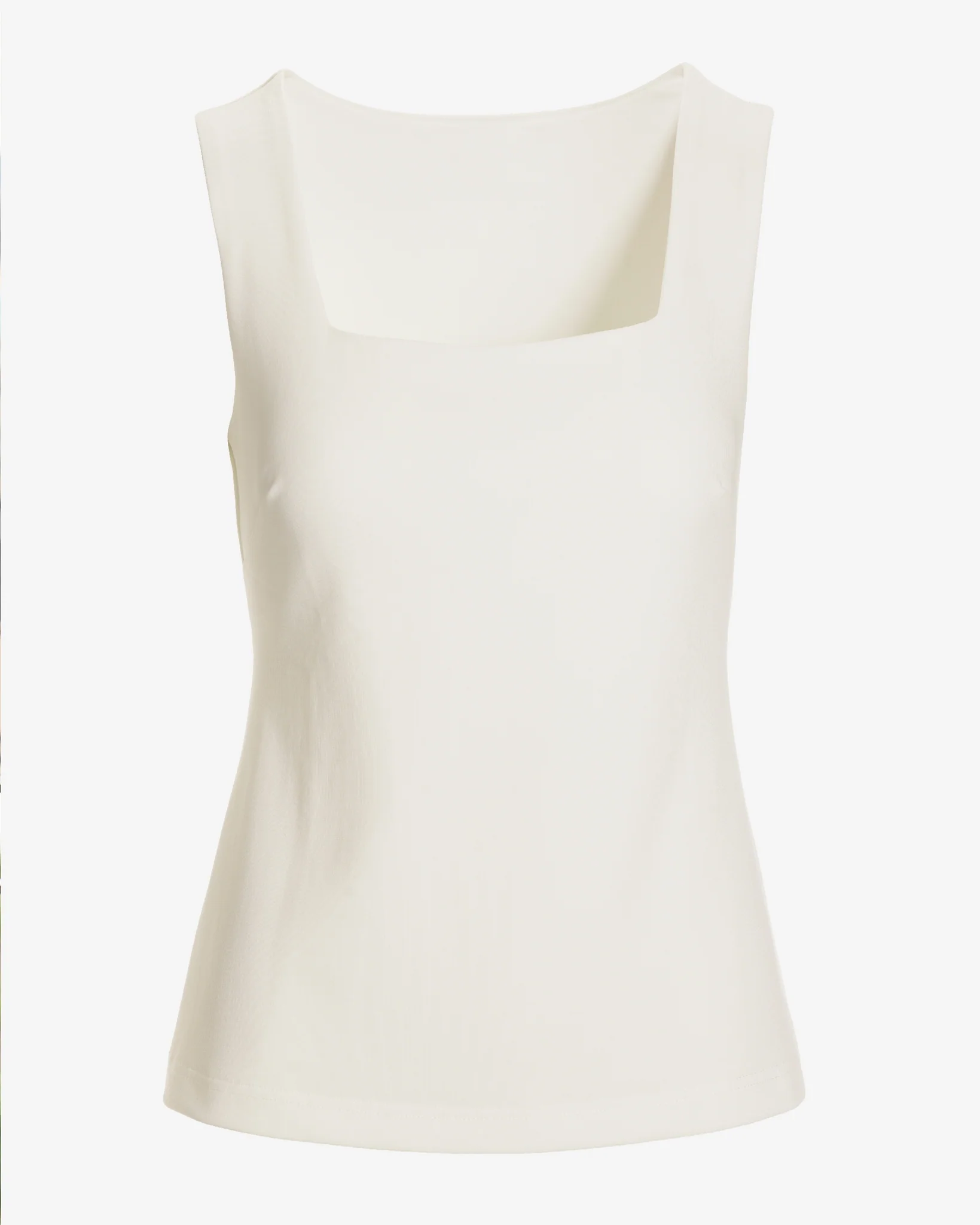 Beyond Travel Square Neck Sleeveless Shell Top Ivory Coast - Mycitystee
