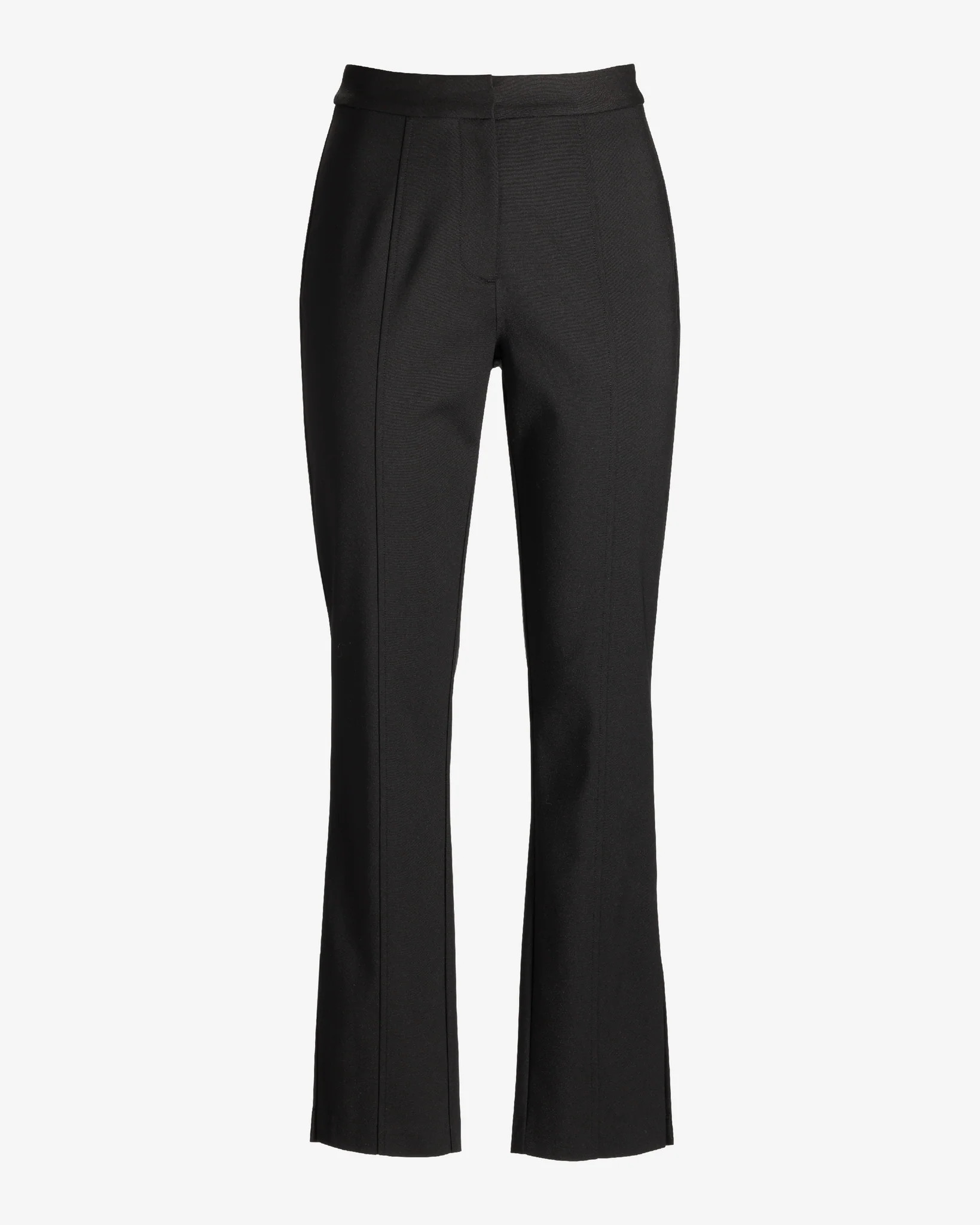 Newport Modern Slim Straight Side Slit Trouser Pant Black - Mycitystee