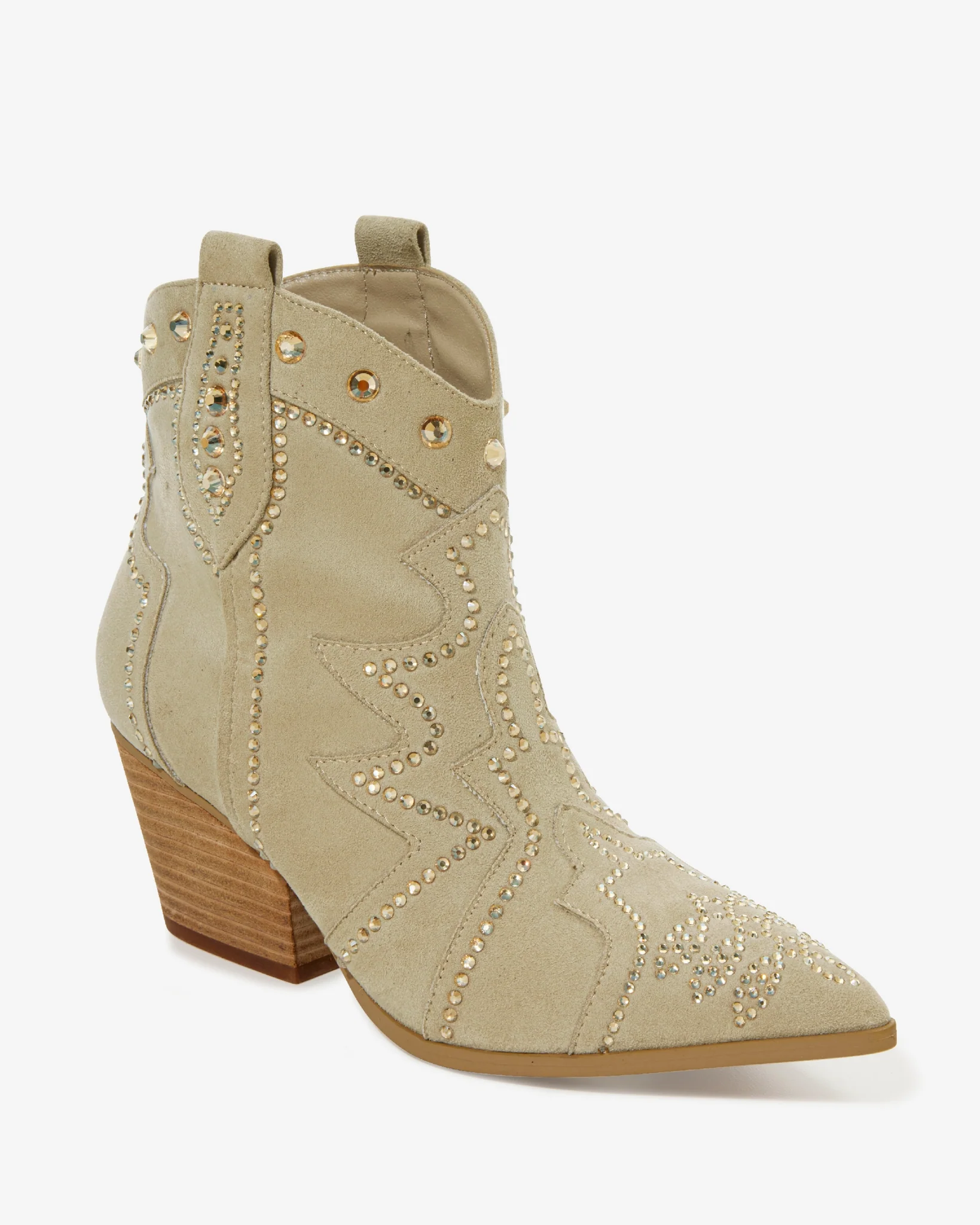 Embellished Western Bootie Stone - Mycitystee