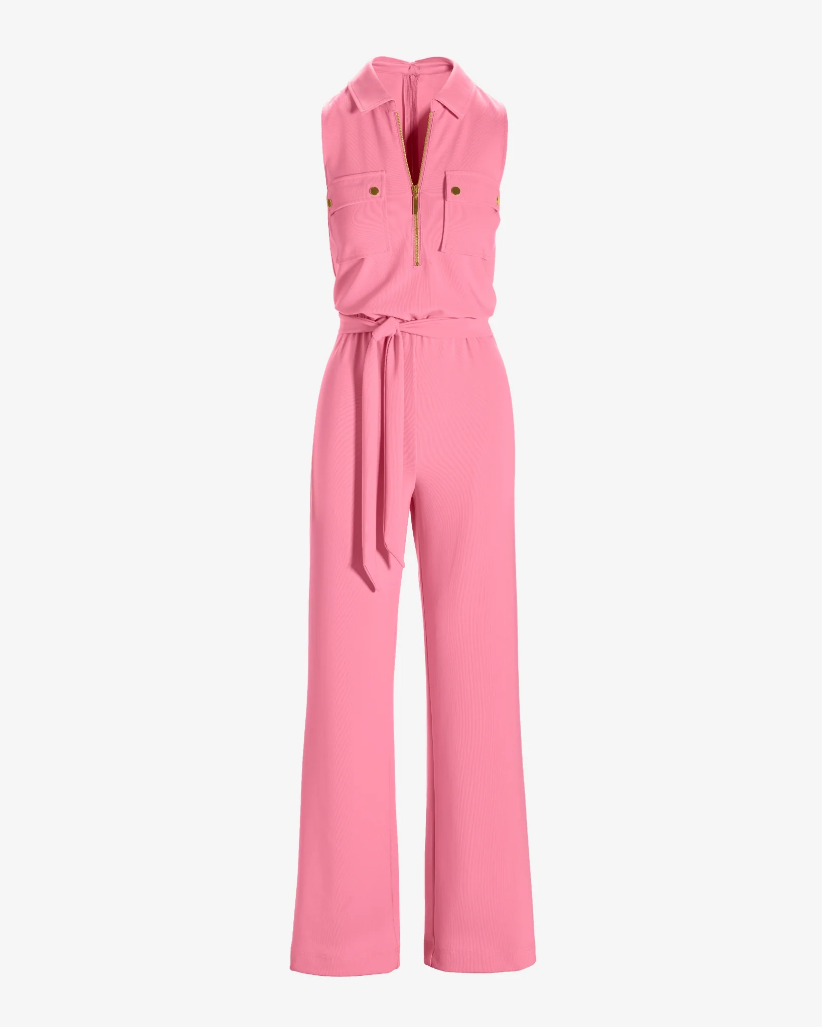 Beyond Travel Utility Chic Jumpsuit Sachet Pink - Mycitystee
