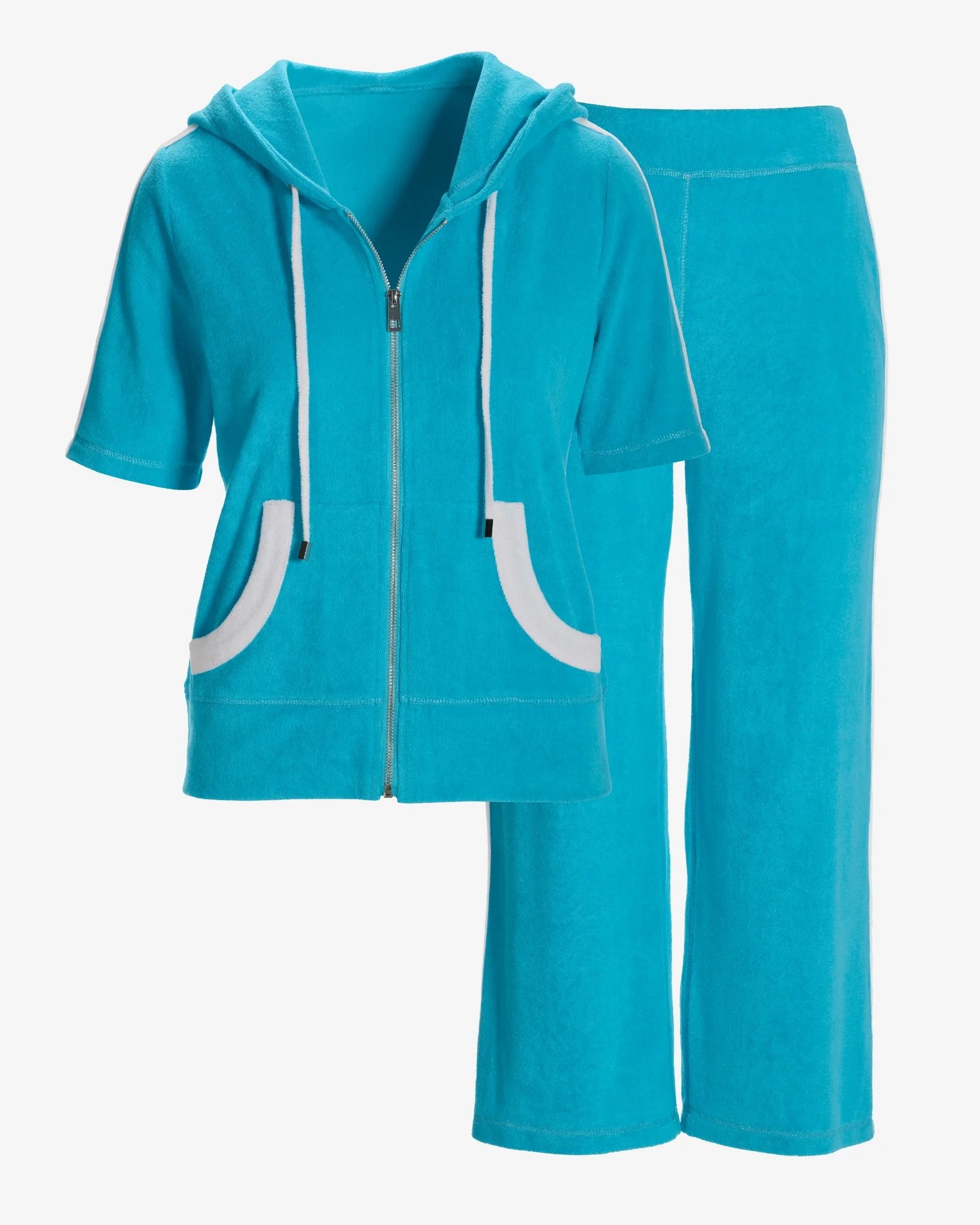 Beach Terry Color Block Sport Set Bachelor Button - Mycitystee