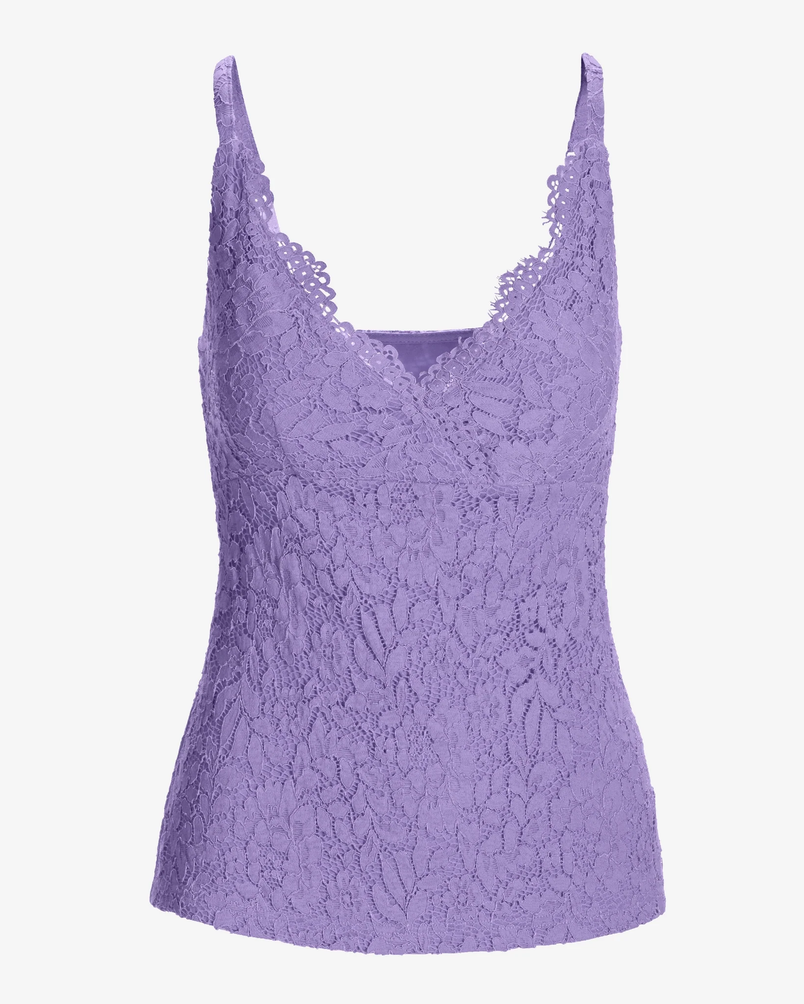 All Over Lace Tank Violet Tulip - Mycitystee