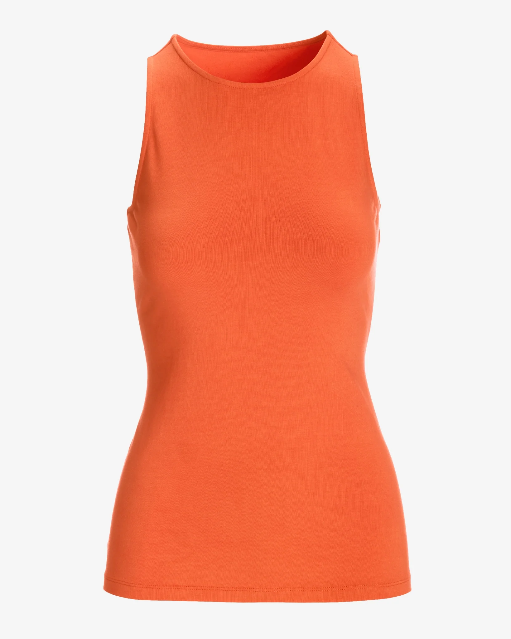 So Sexy High Neck Tank Knit Top Flame - Mycitystee