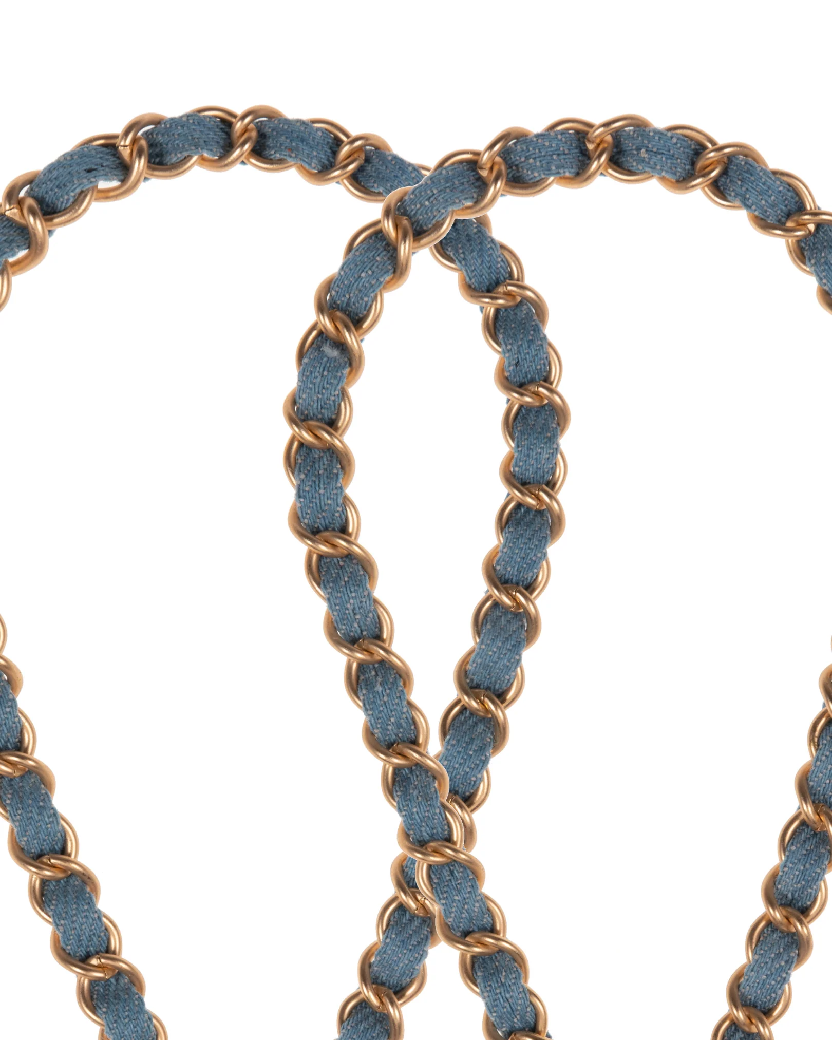 Denim Dream x Matte Gold Phone Wristlet - Mycitystee