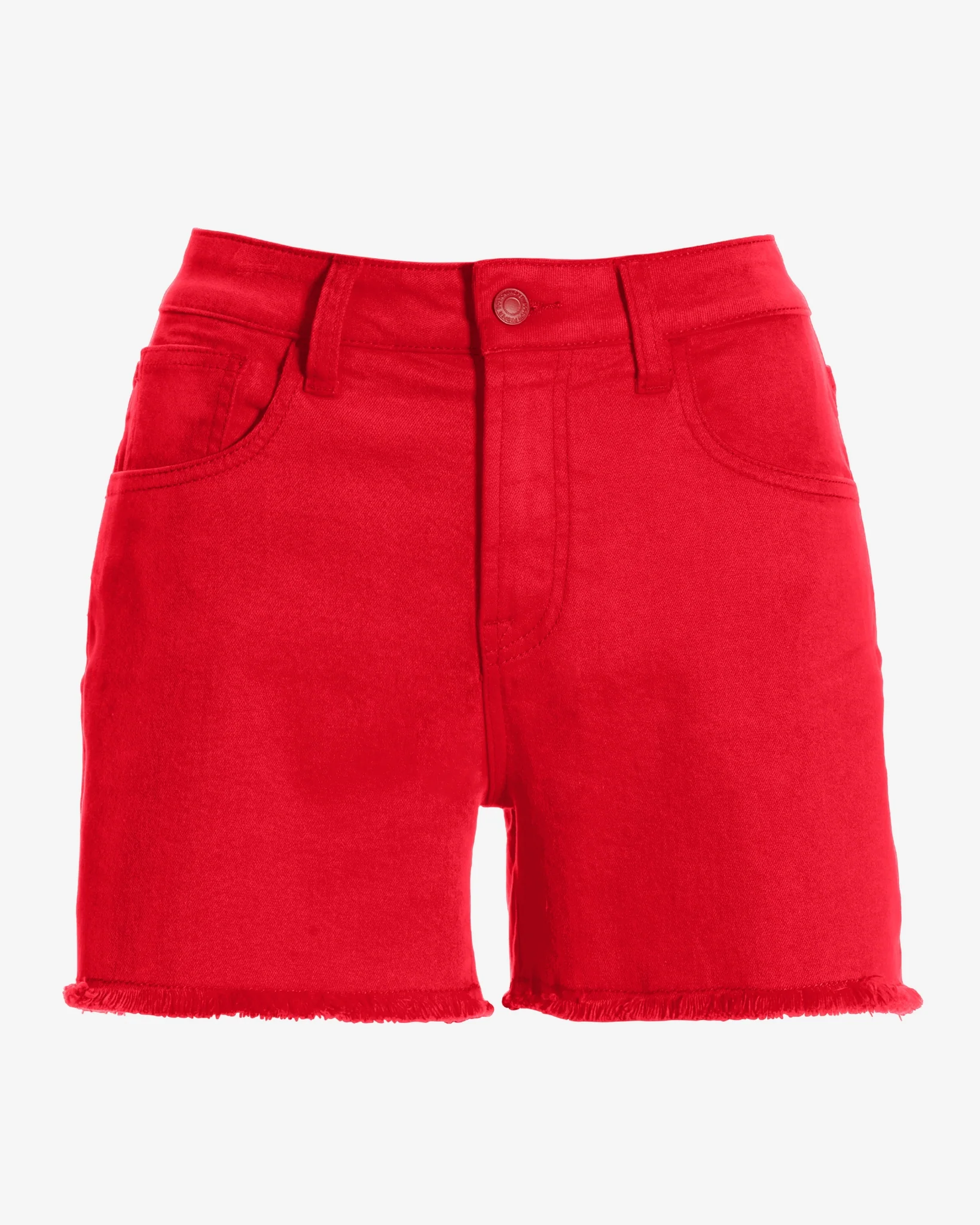 Proper Cutoff Denim Short Racing Red - Mycitystee