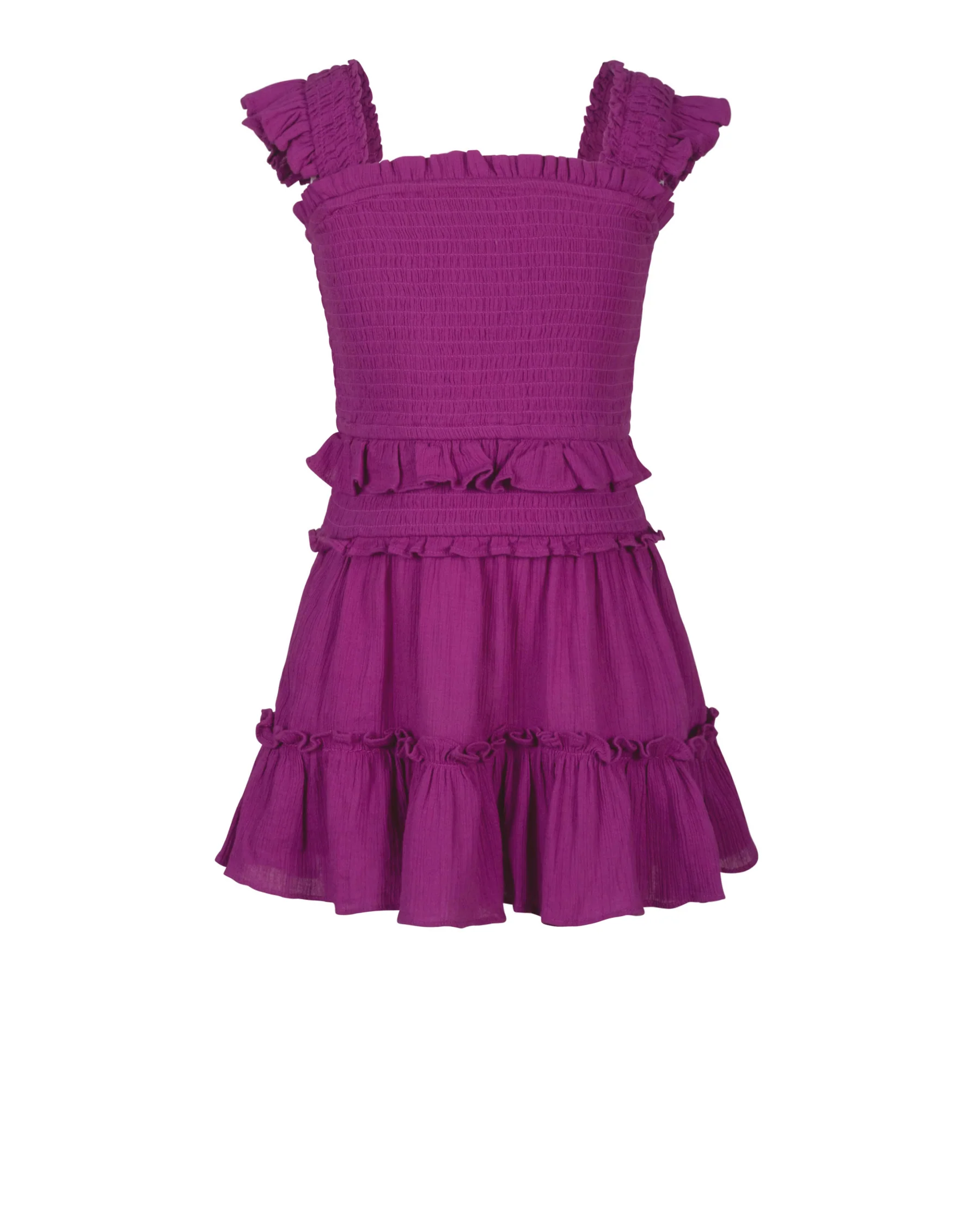 Girls Zoe Dress In Plum - Mycitystee