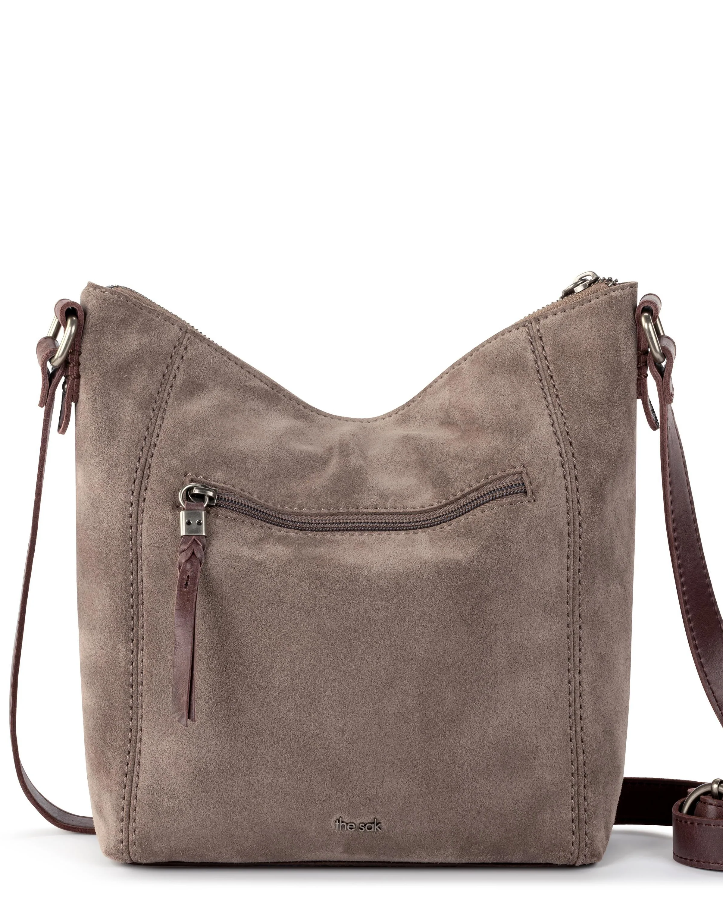 Ashland Crossbody - Leather - Mushroom Suede - Mycitystee