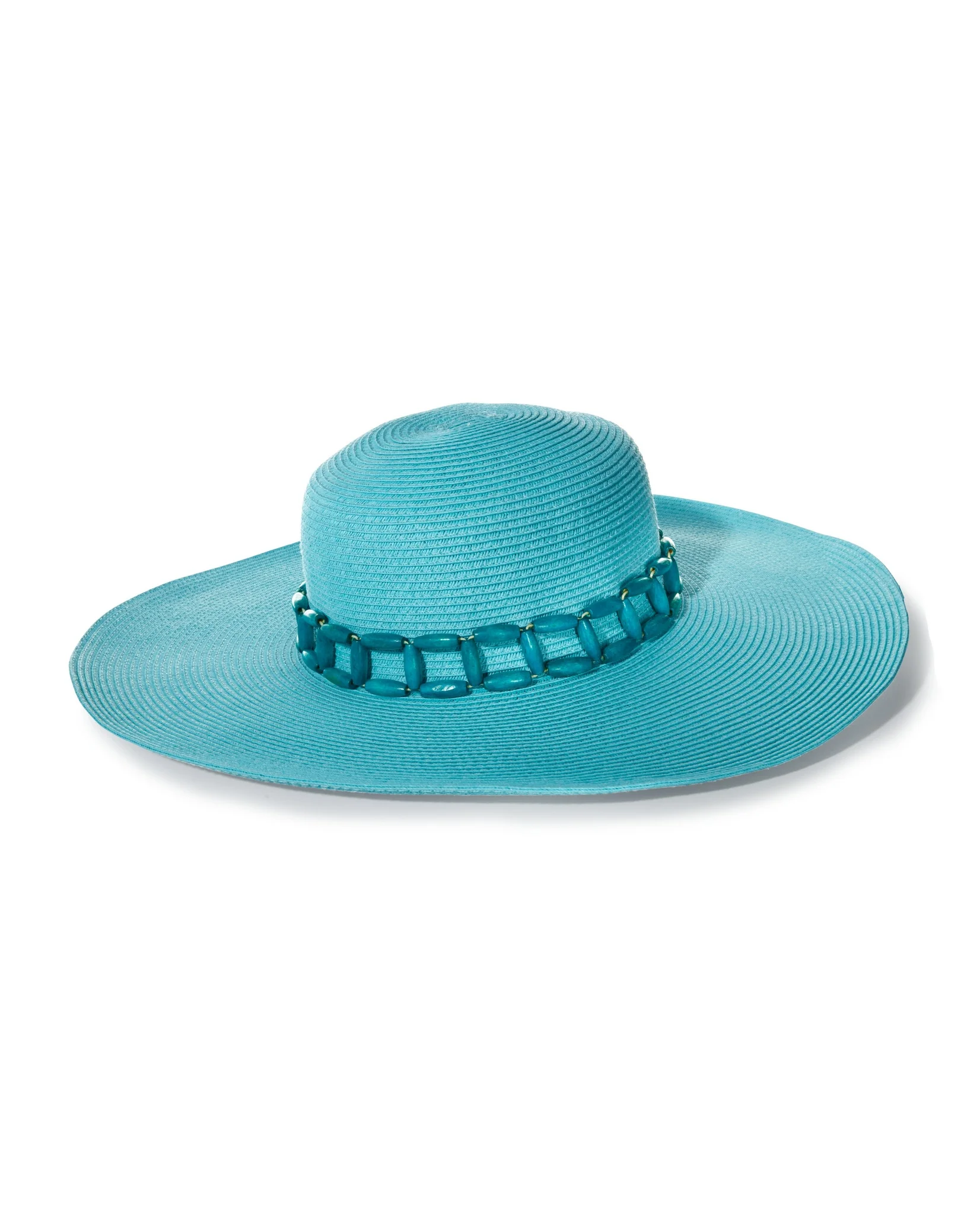 Wide Brim Gem Hat Turquoise - Mycitystee