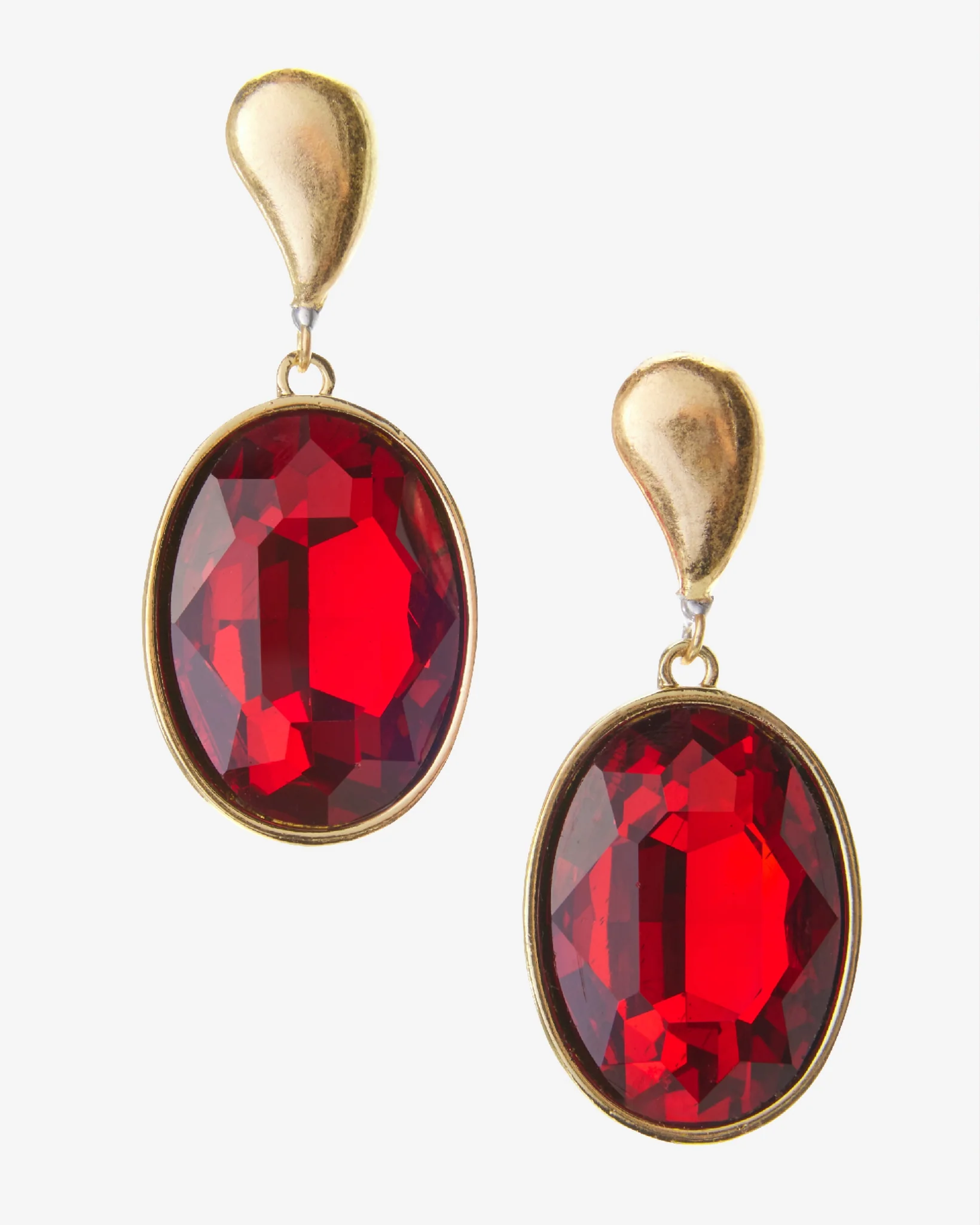Gem Drop Earring Ruby - Mycitystee