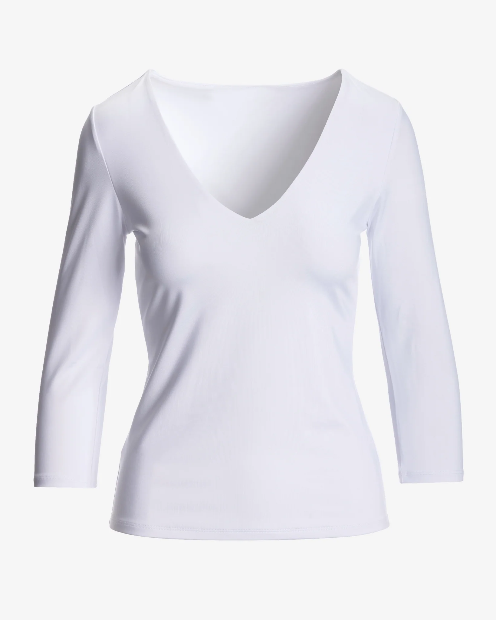 So Modern Three Quarter Sleeve Top White - Mycitystee