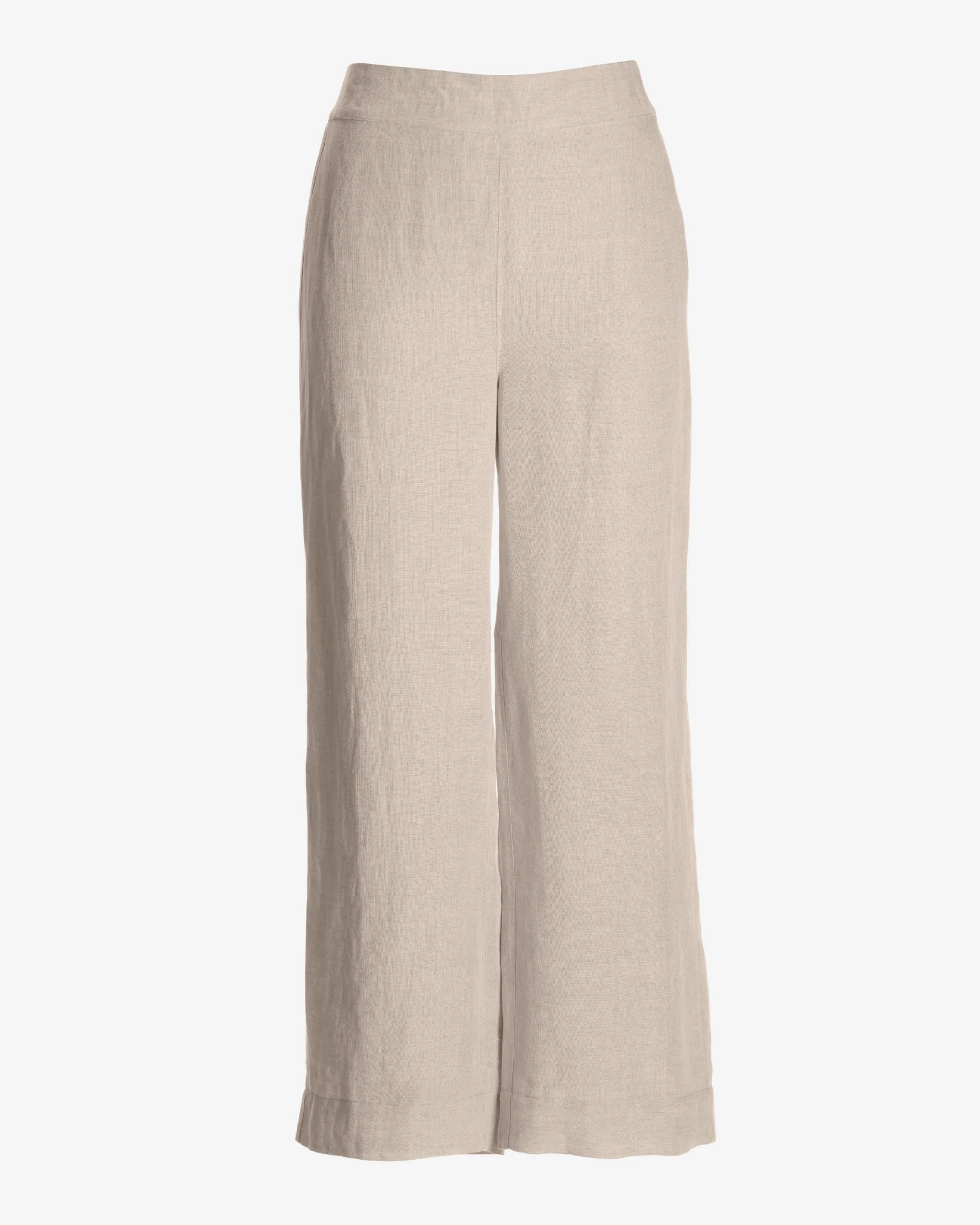 Malibu Linen Cropped Pant Flax - Mycitystee