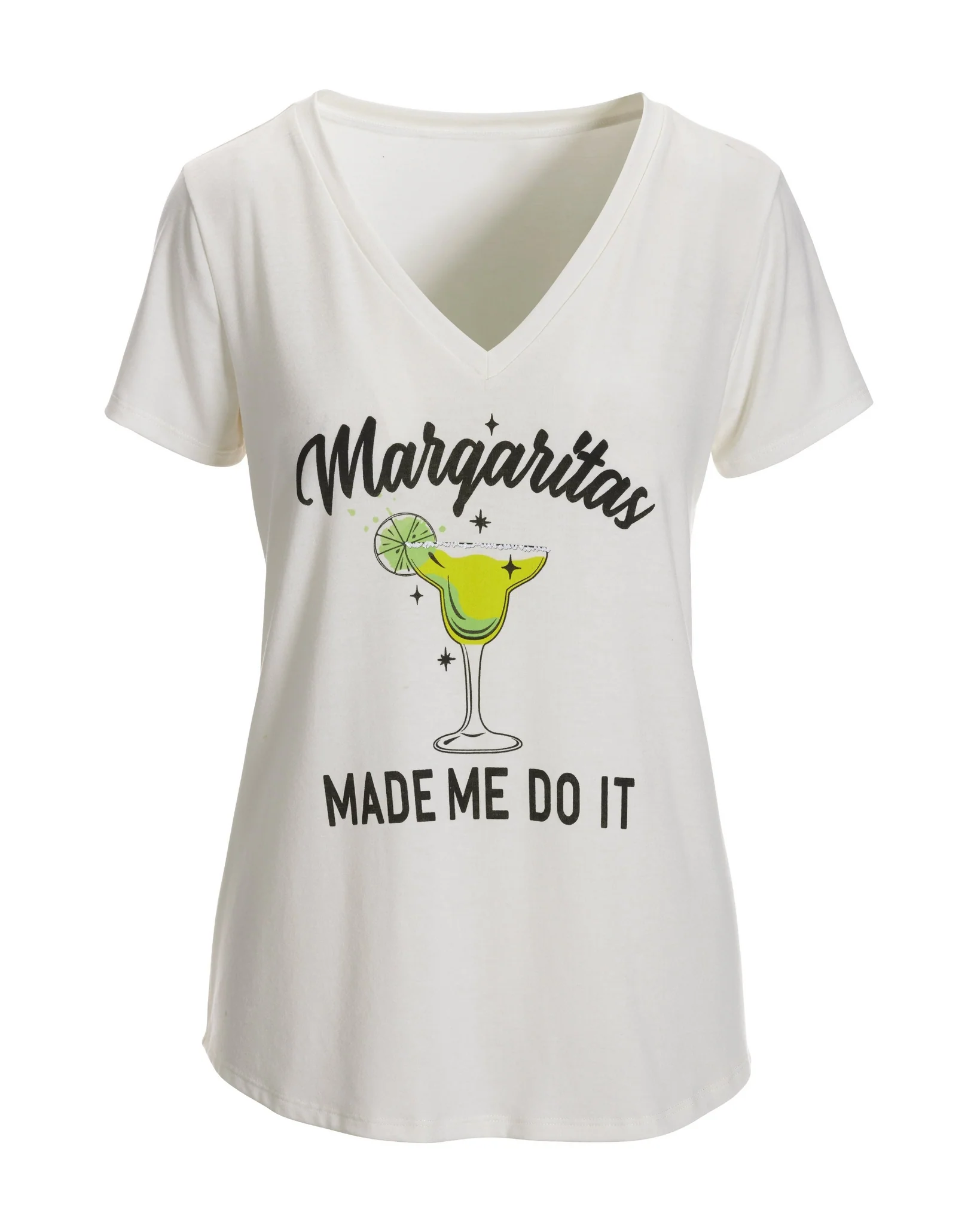 Margaritas Made Me Do It Tee White - Mycitystee