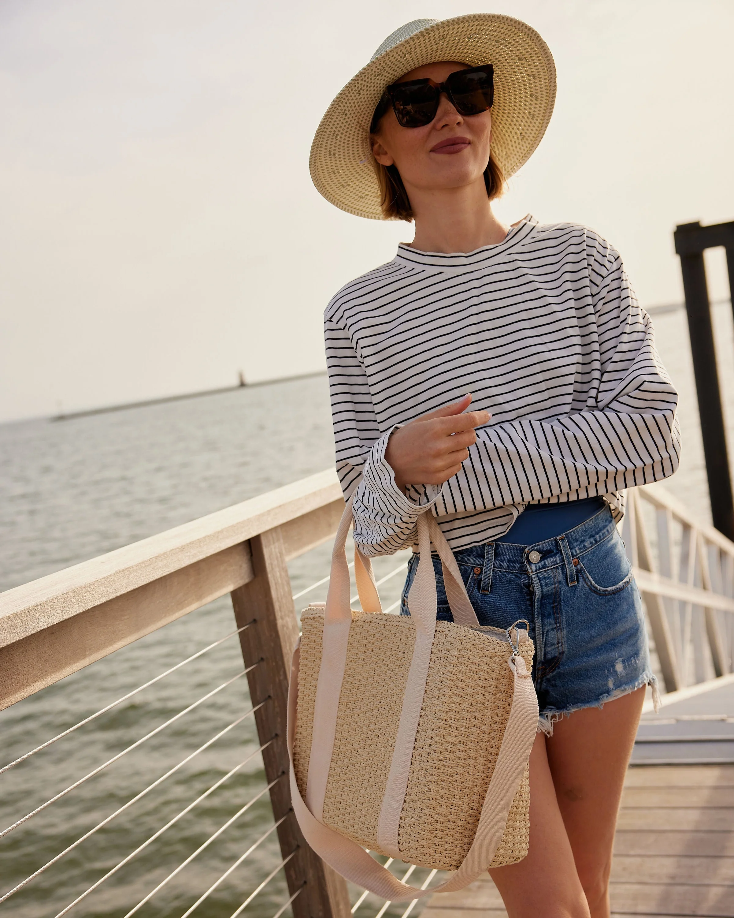 Modern Straw Cooler Tote - Mycitystee