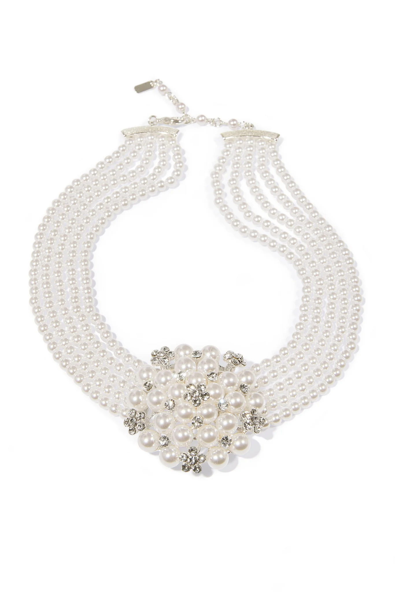 Pearl Statement Choker Necklace White - Mycitystee