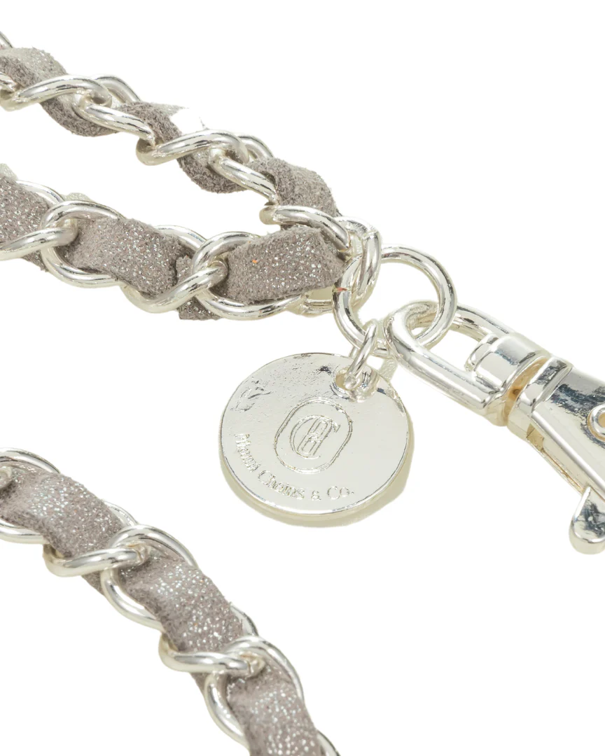 Silver on Silver Crossbody Phone Chain - Mycitystee