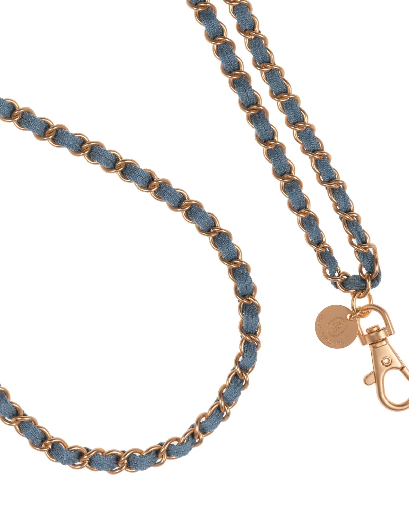 Denim Dream x Matte Gold Crossbody Phone Chain - Mycitystee