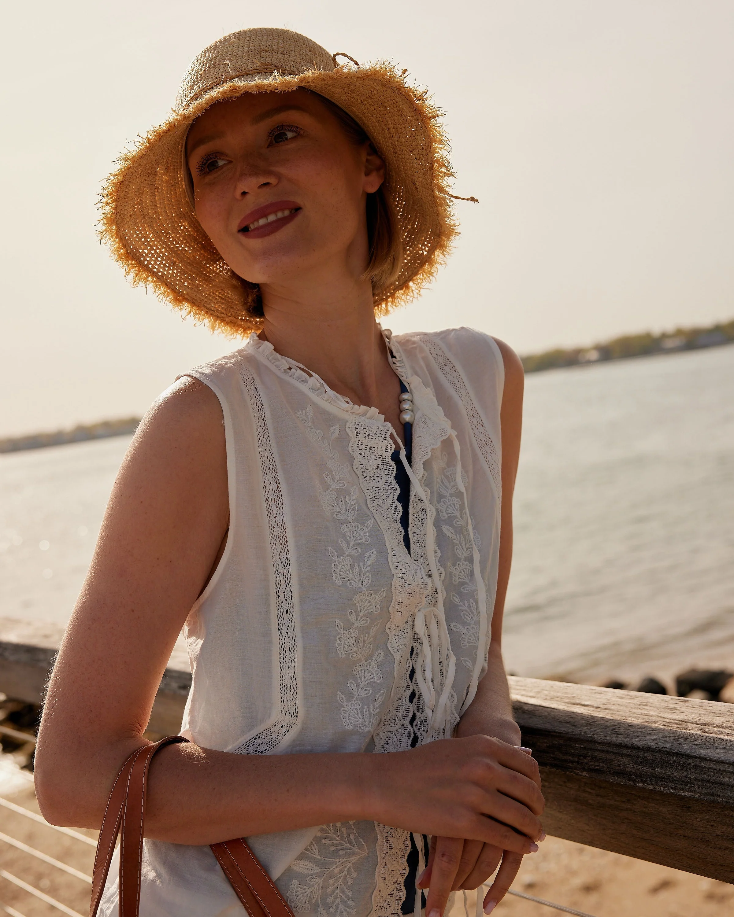 Packable Raffia Bucket Hat - Mycitystee