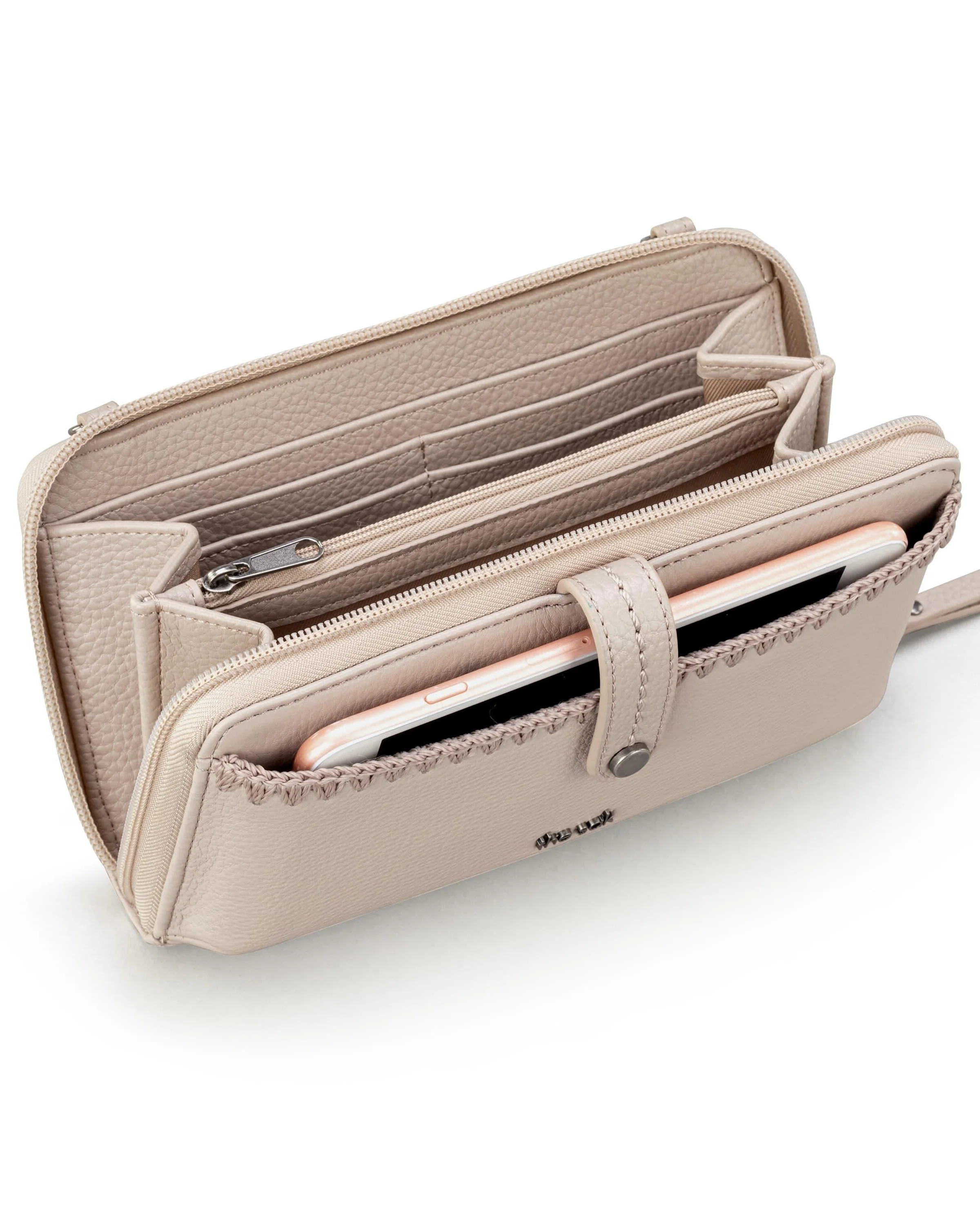 Iris Smartphone Wallet - Leather - Sand - Mycitystee