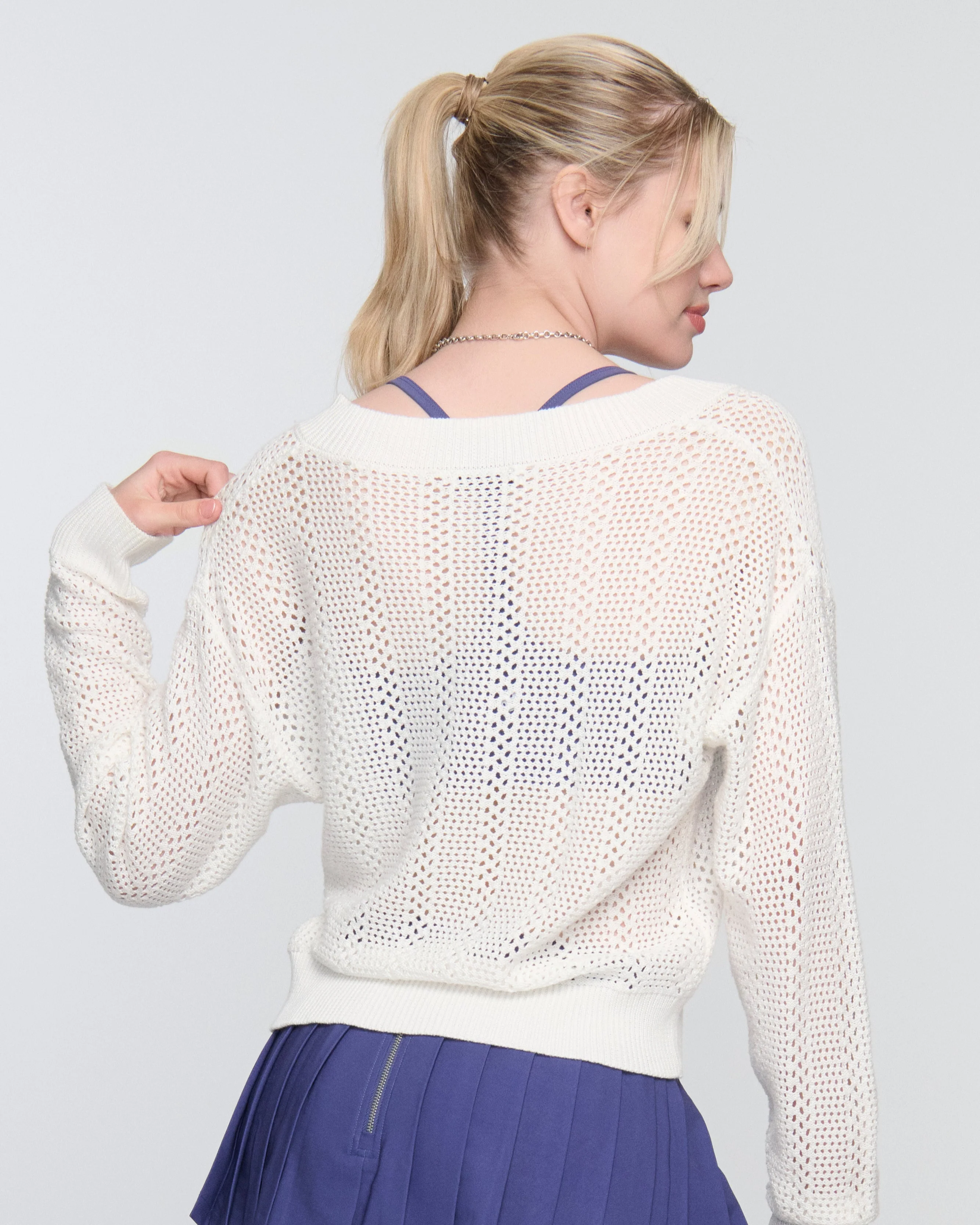 Janie Baseline V Sweater - Mycitystee