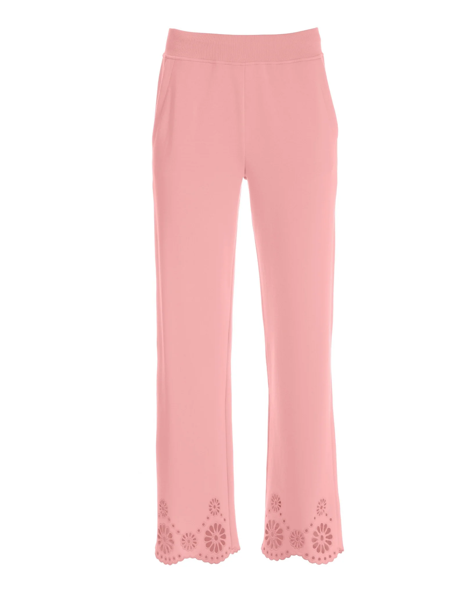 Eyelet Wide-Leg Pant Almond Blossom - Mycitystee