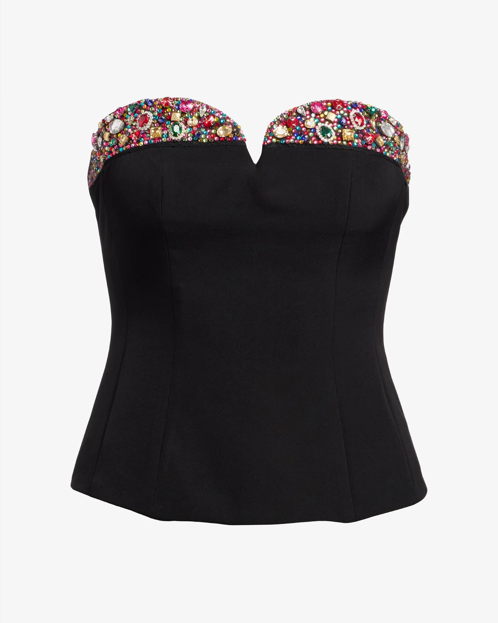 Embellished Strapless Shell Black - Mycitystee
