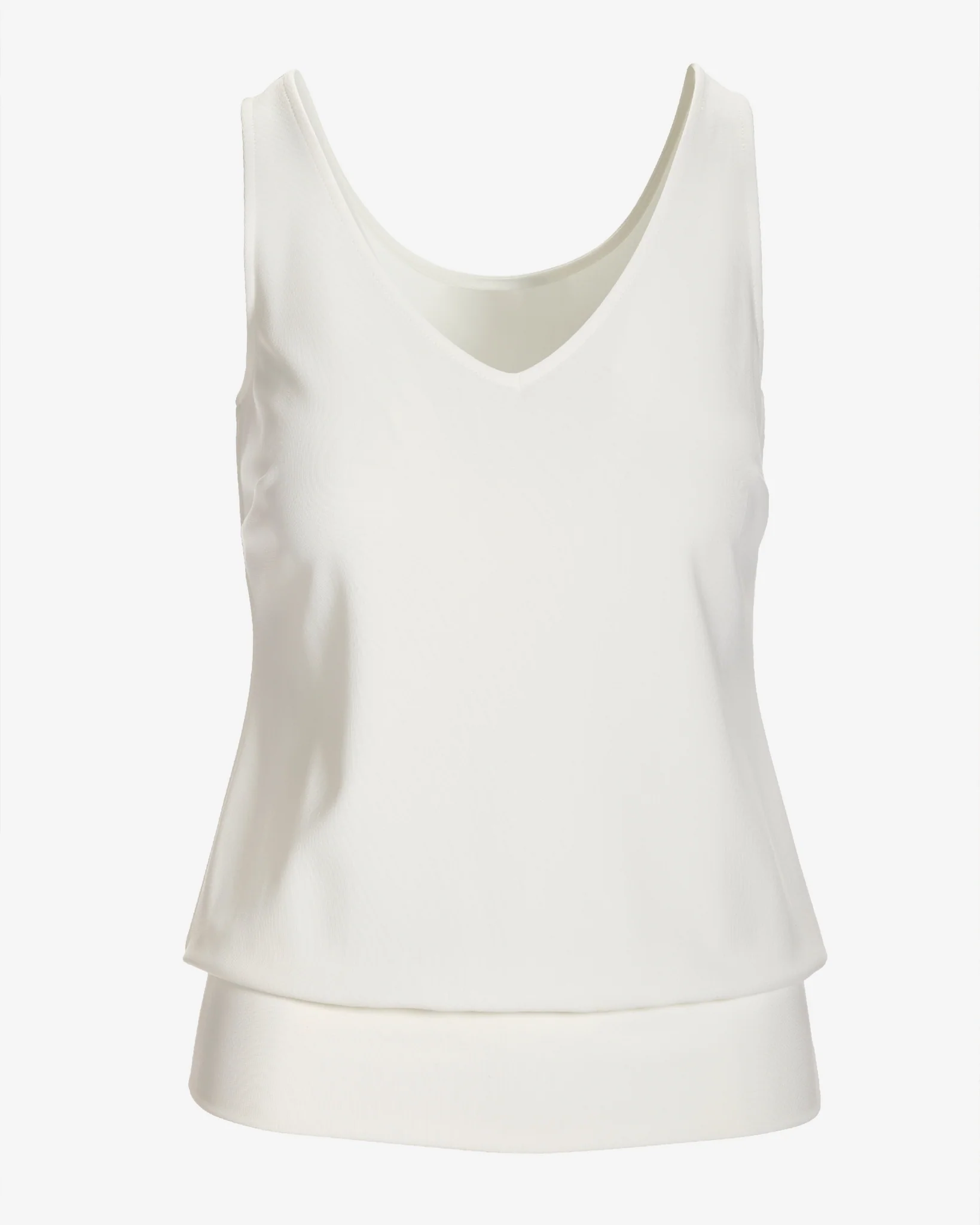 Beyond Travel Sleeveless Blouson Top Ivory Coast - Mycitystee