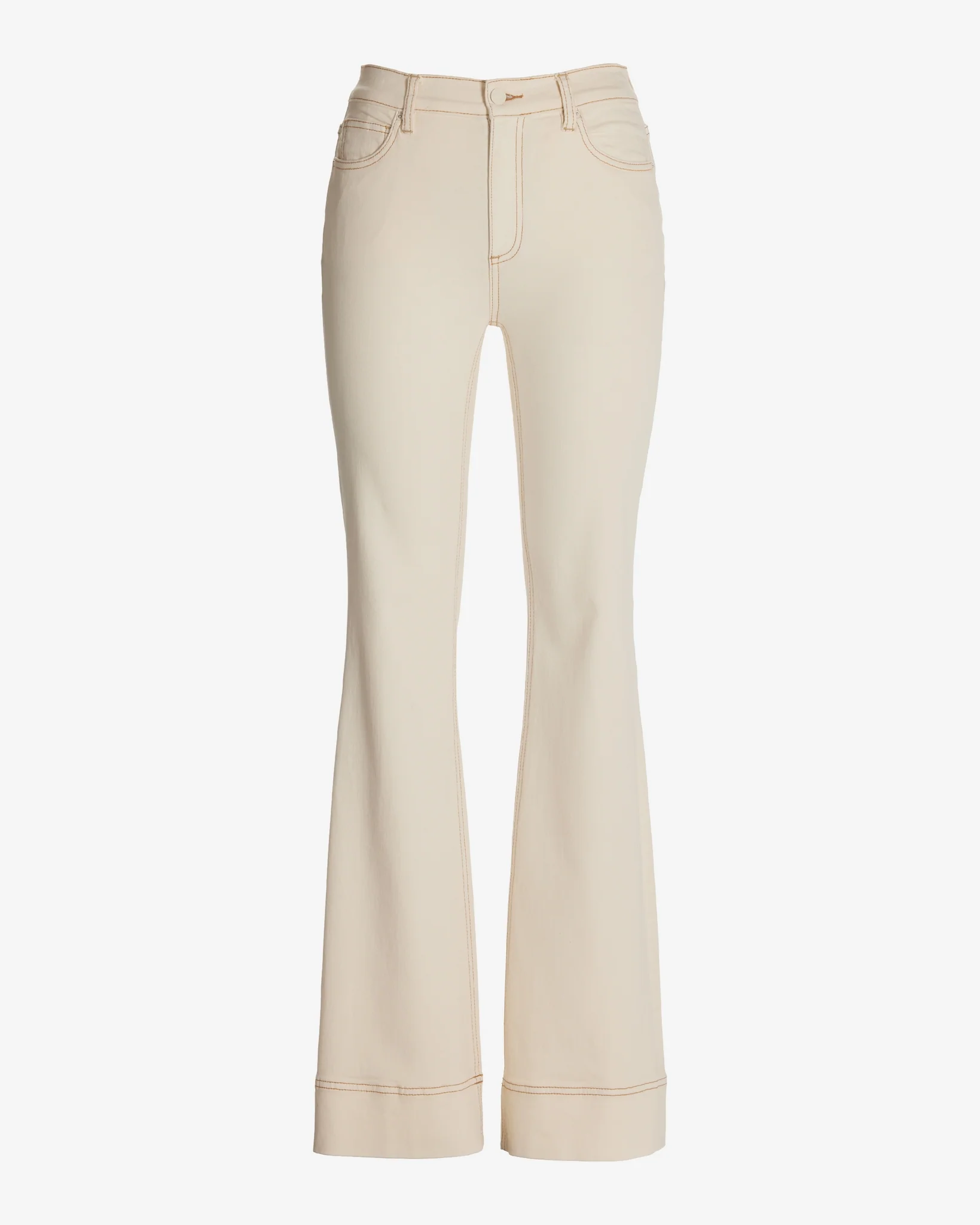 Monterey High Rise Wide Hem Bootcut Jean Ecru - Mycitystee