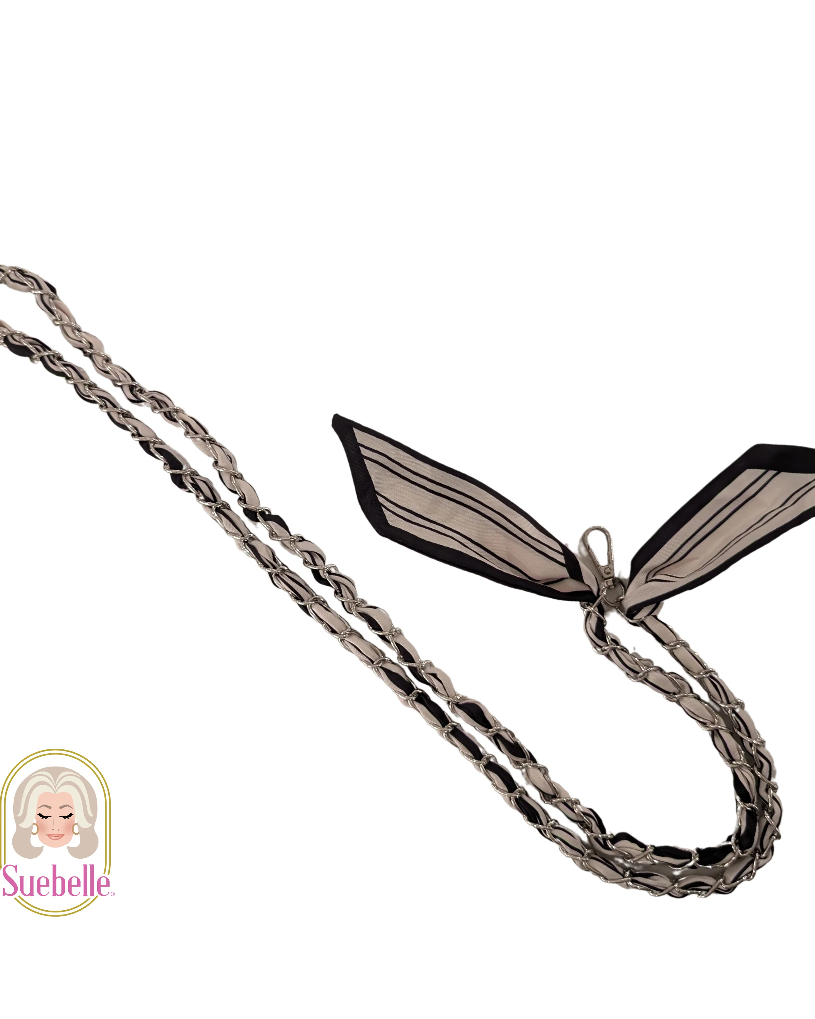 Black Tie Palms Crossbody Phone Chain - Mycitystee