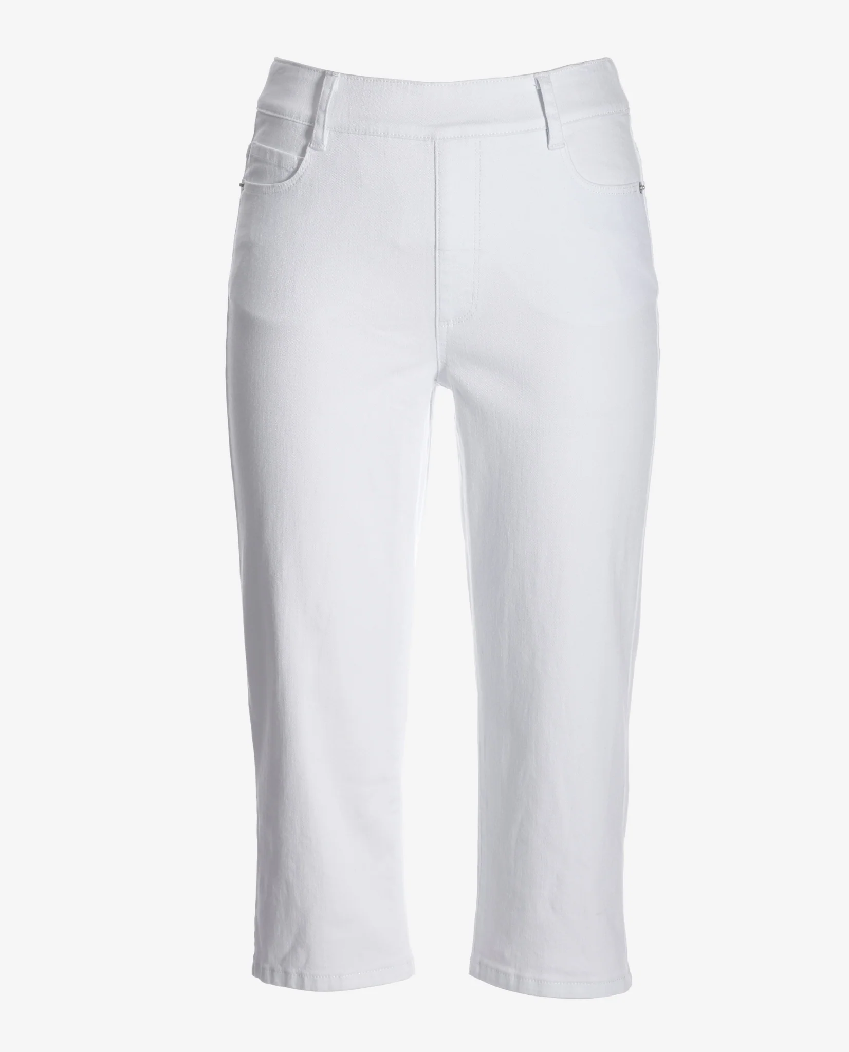 Hampton Pull On Pedal Pusher White - Mycitystee