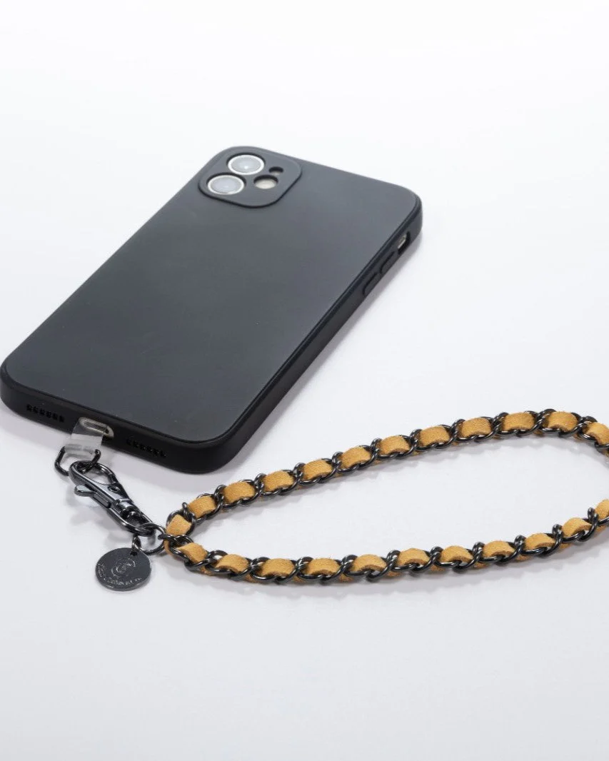 Khaki Metallica Phone Wristlet - Mycitystee