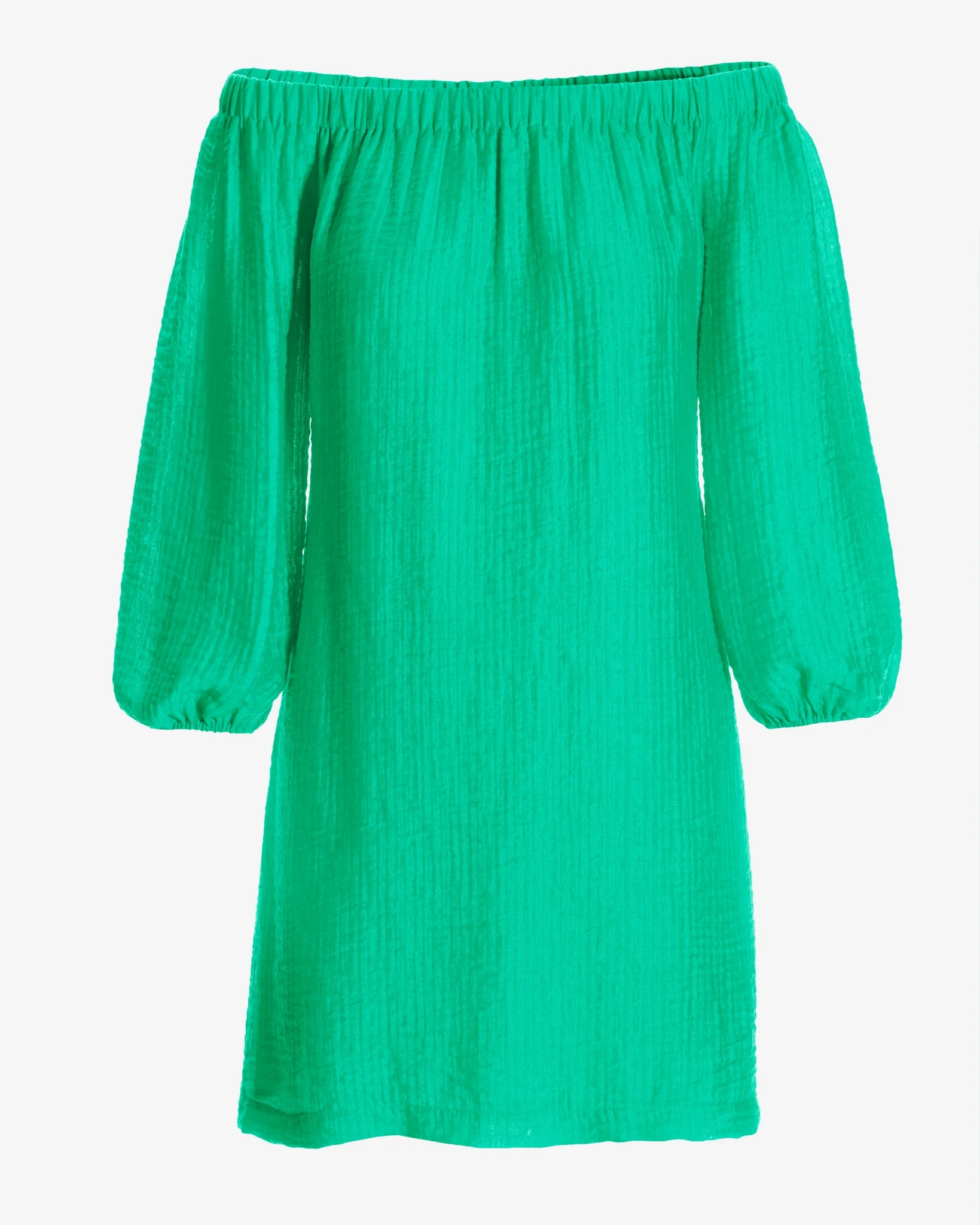 Off the Shoulder Sheen Gauze Dress Bermuda - Mycitystee