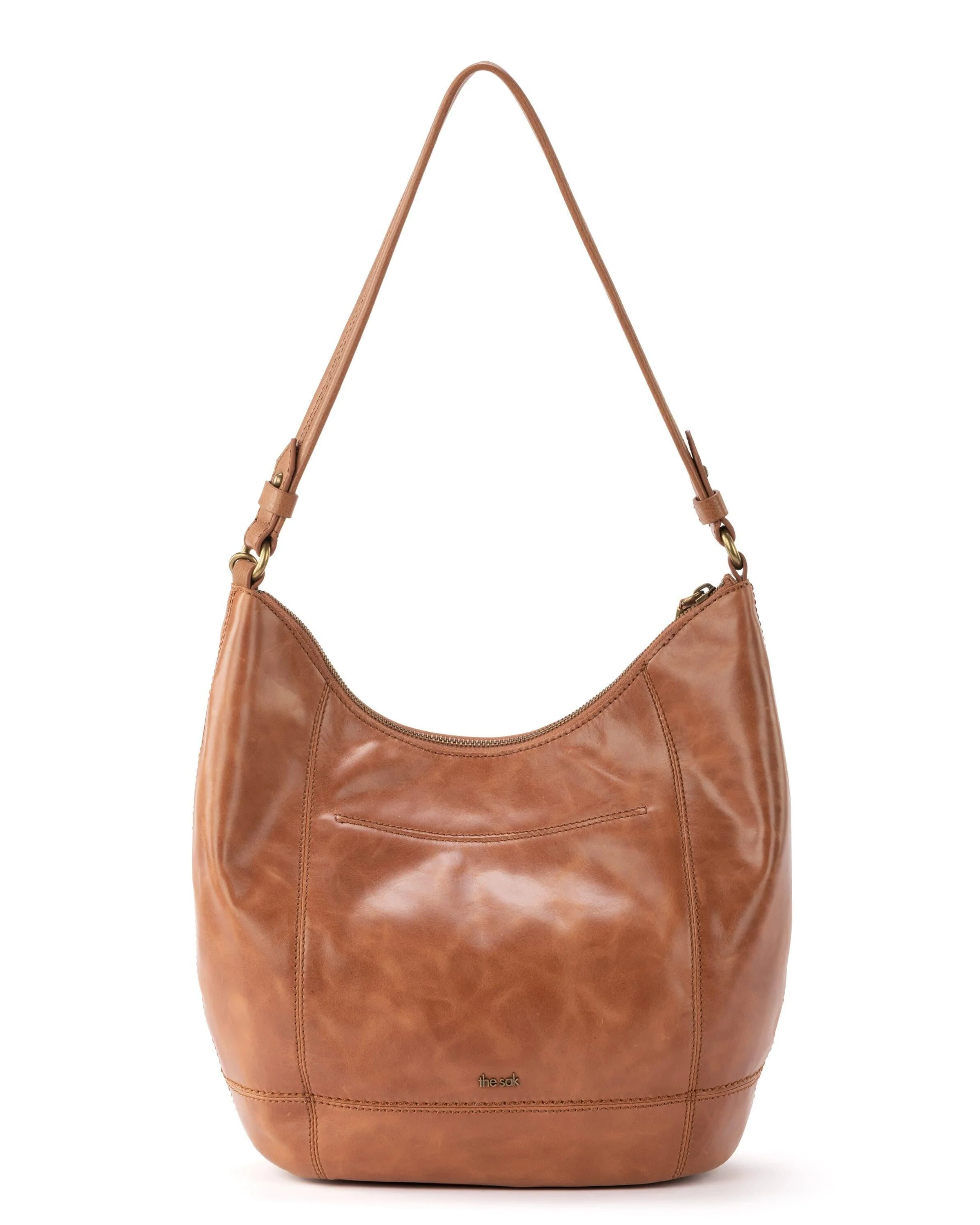 Sequoia Hobo - Leather - Tobacco Floral Embossed - Mycitystee